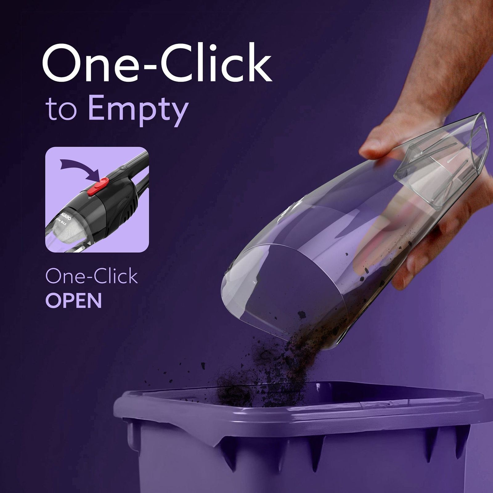 AGARO Regal 800W Car Vacuum Cleaner with Multipurpose Cleaning Brush (Durable ABS & Compact Body, Black) AGARO Regal 800W Car Vacuum Cleaner with Multipurpose Cleaning Brush (Durable ABS & Compact Body, Black)_11