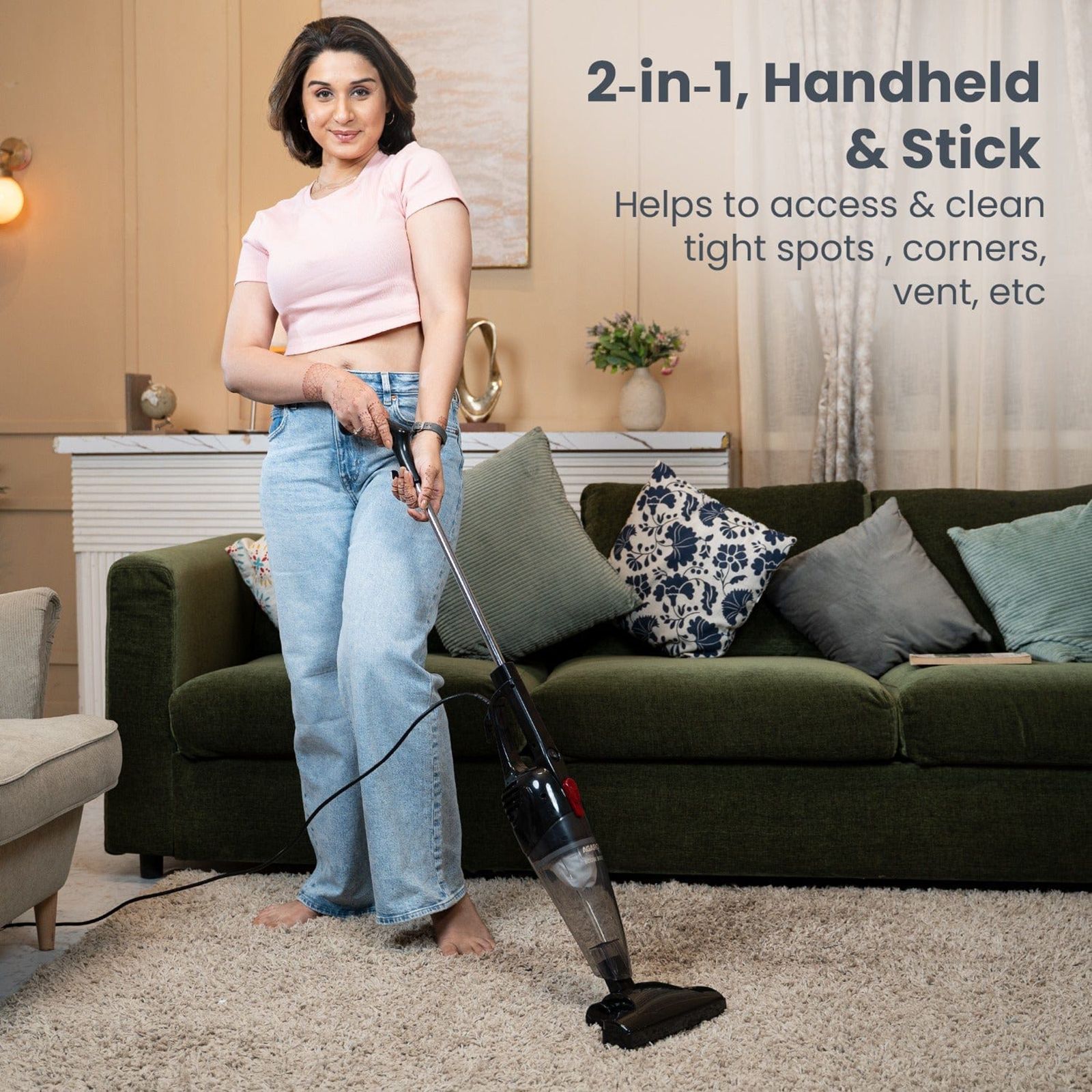 AGARO Regal Plus 800W Dry Vacuum Cleaner with 2-in-1 (Hassle Free Cleaning, Transparent) AGARO Regal Plus 800W Dry Vacuum Cleaner with 2-in-1 (Hassle Free Cleaning, Transparent)_7