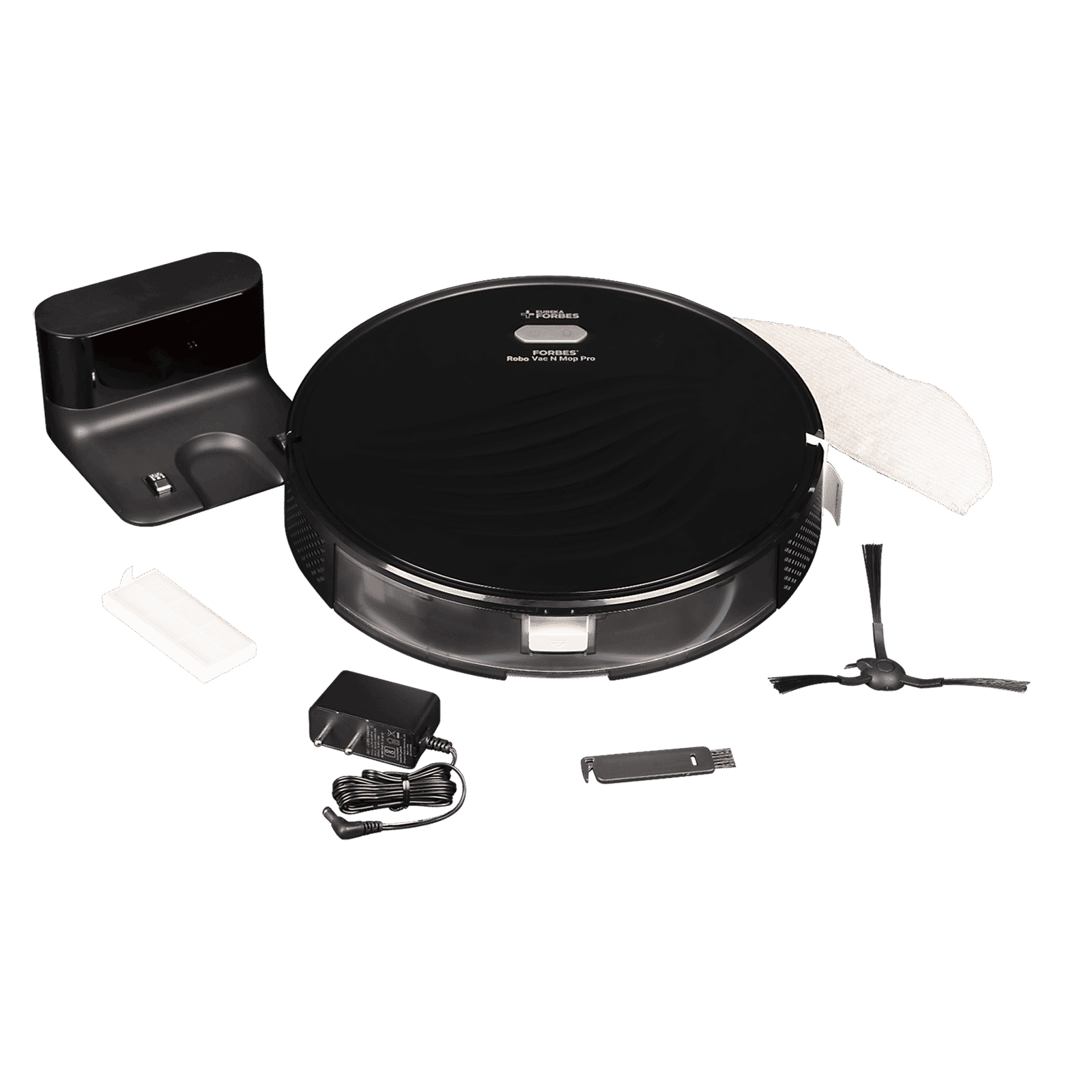 EUREKA FORBES Robo Vac n Mop Pro Robotic Vacuum Cleaner & Mop with Wi-Fi Connectivity (Smart App Control, Black) EUREKA FORBES Robo Vac n Mop Pro Robotic Vacuum Cleaner & Mop with Wi-Fi Connectivity (Smart App Control, Black)_4