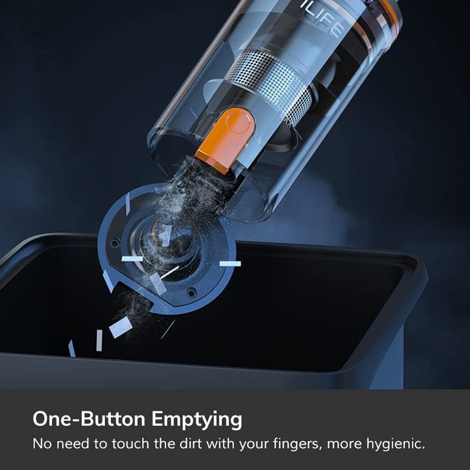 ILIFE H11 110 Watts Dry Vacuum Cleaner (0.2 Litres Tank, Grey)_5