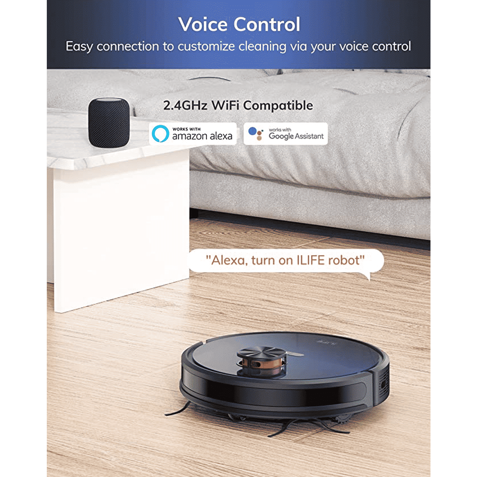 ILIFE T10s Robotic Vacuum Cleaner & Mop with Wi-Fi Connectivity (Alexa & Google Assistant, Black) ILIFE T10s Robotic Vacuum Cleaner & Mop with Wi-Fi Connectivity (Alexa & Google Assistant, Black)_6