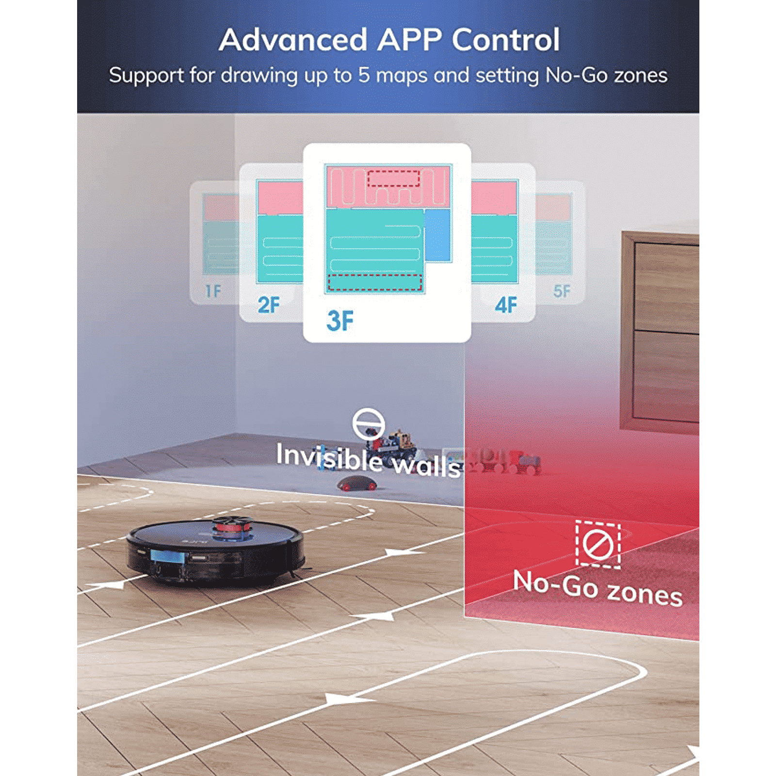 ILIFE T10s Robotic Vacuum Cleaner & Mop with Wi-Fi Connectivity (Alexa & Google Assistant, Black) ILIFE T10s Robotic Vacuum Cleaner & Mop with Wi-Fi Connectivity (Alexa & Google Assistant, Black)_8