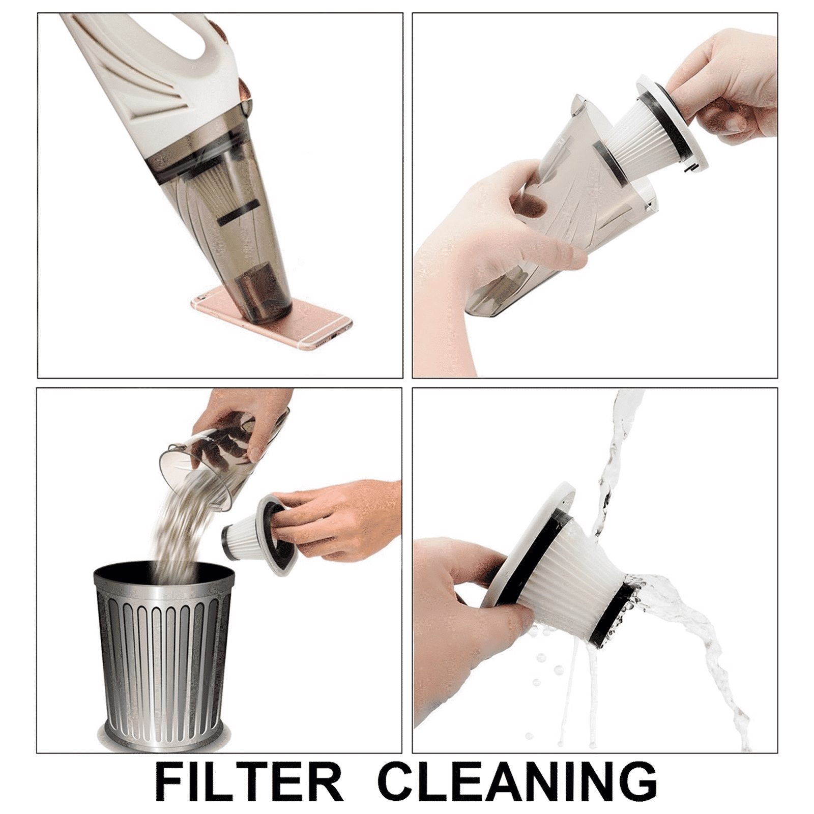 RNG EKO GREEN 150 Watts Car Vacuum Cleaner (0.75 Litre, RNG-VAC-001, White)_5