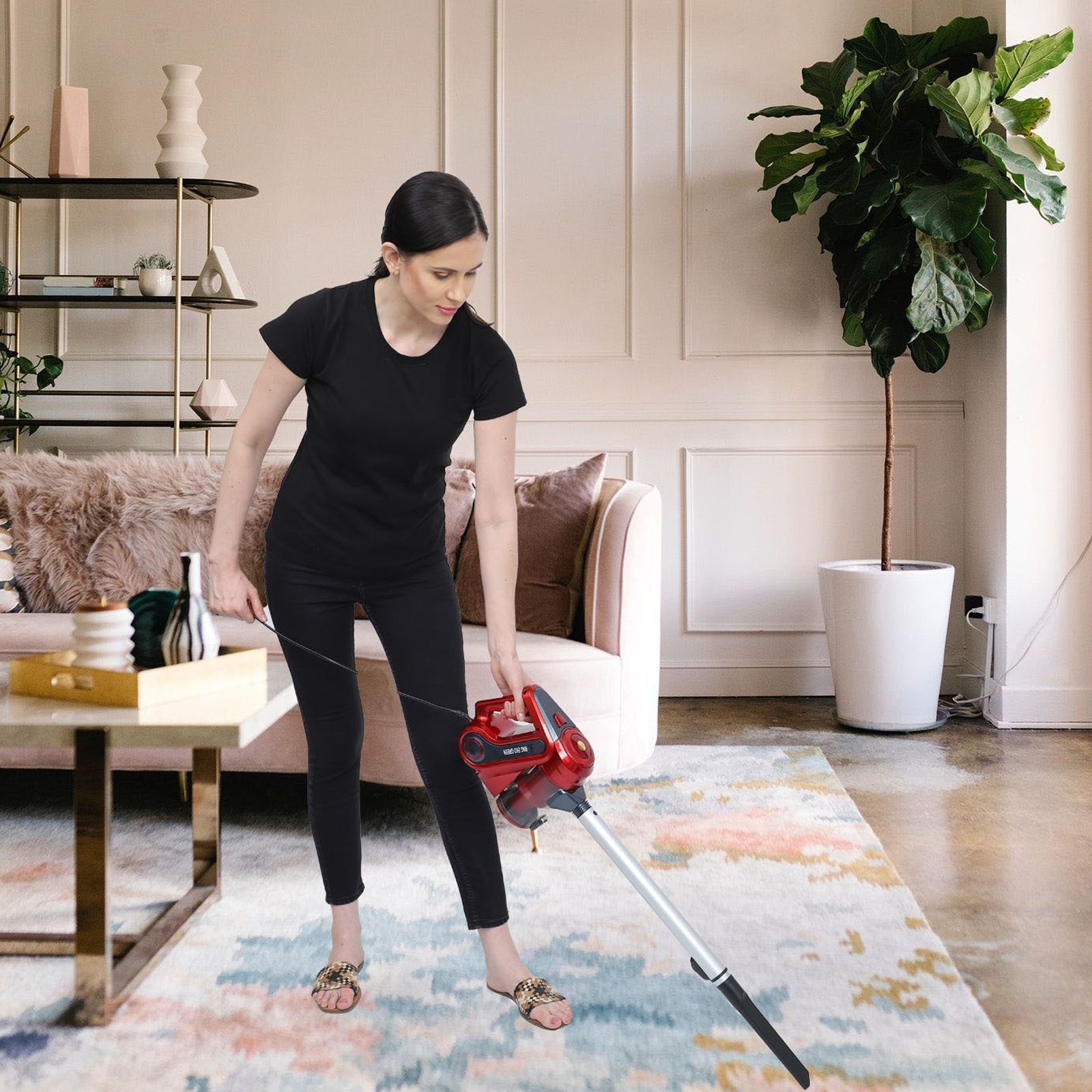 RNG EKO GREEN 1000 Watts Portable Vacuum Cleaner (0.5 Litre, RNG-VAC-003, Metallic Red and Grey)_9