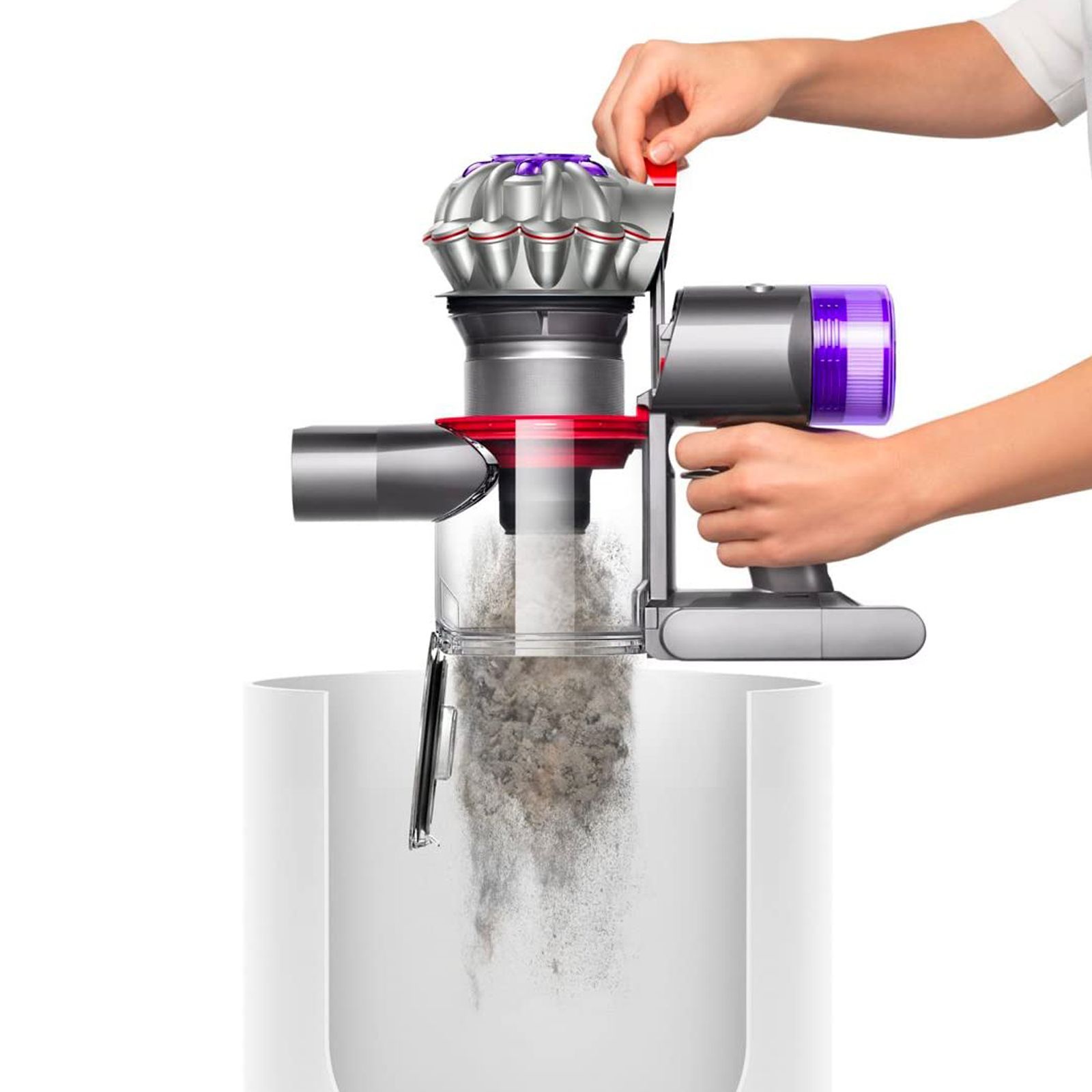 dyson V8 Absolute 115W Cordless Dry Vacuum Cleaner with De-tangling Technology (Acoustic Control, Grey)_5