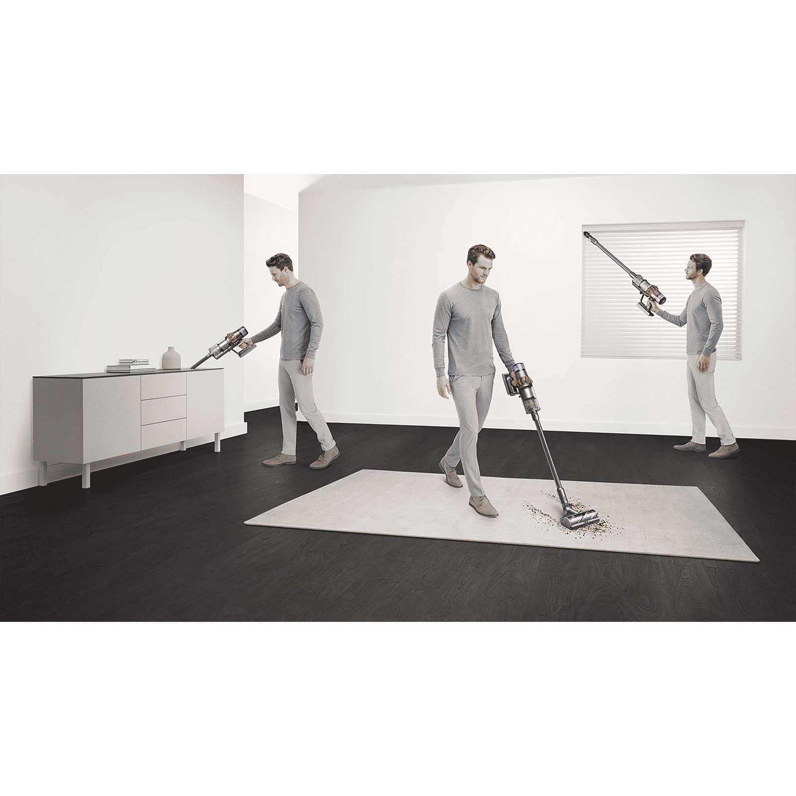 dyson V15 Detect 240W Cordless Dry Vacuum Cleaner with Anti-tangle Technology (LCD Screen, Yellow & Nickel) dyson V15 Detect 240W Cordless Dry Vacuum Cleaner with Anti-tangle Technology (LCD Screen, Yellow & Nickel)_10