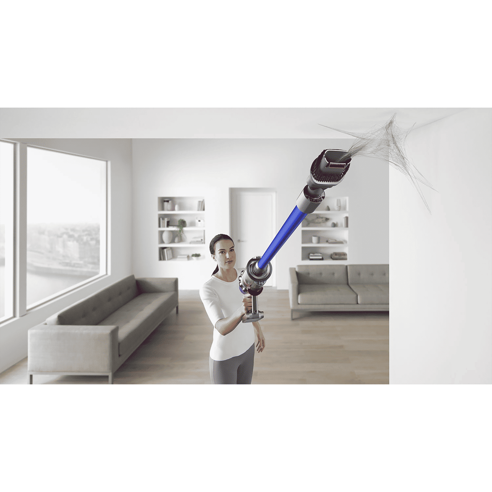 dyson V11 Absolute 185W Cordless Dry Vacuum Cleaner with De-tangling Technology (Swappable Battery, Nickel & Blue)_8