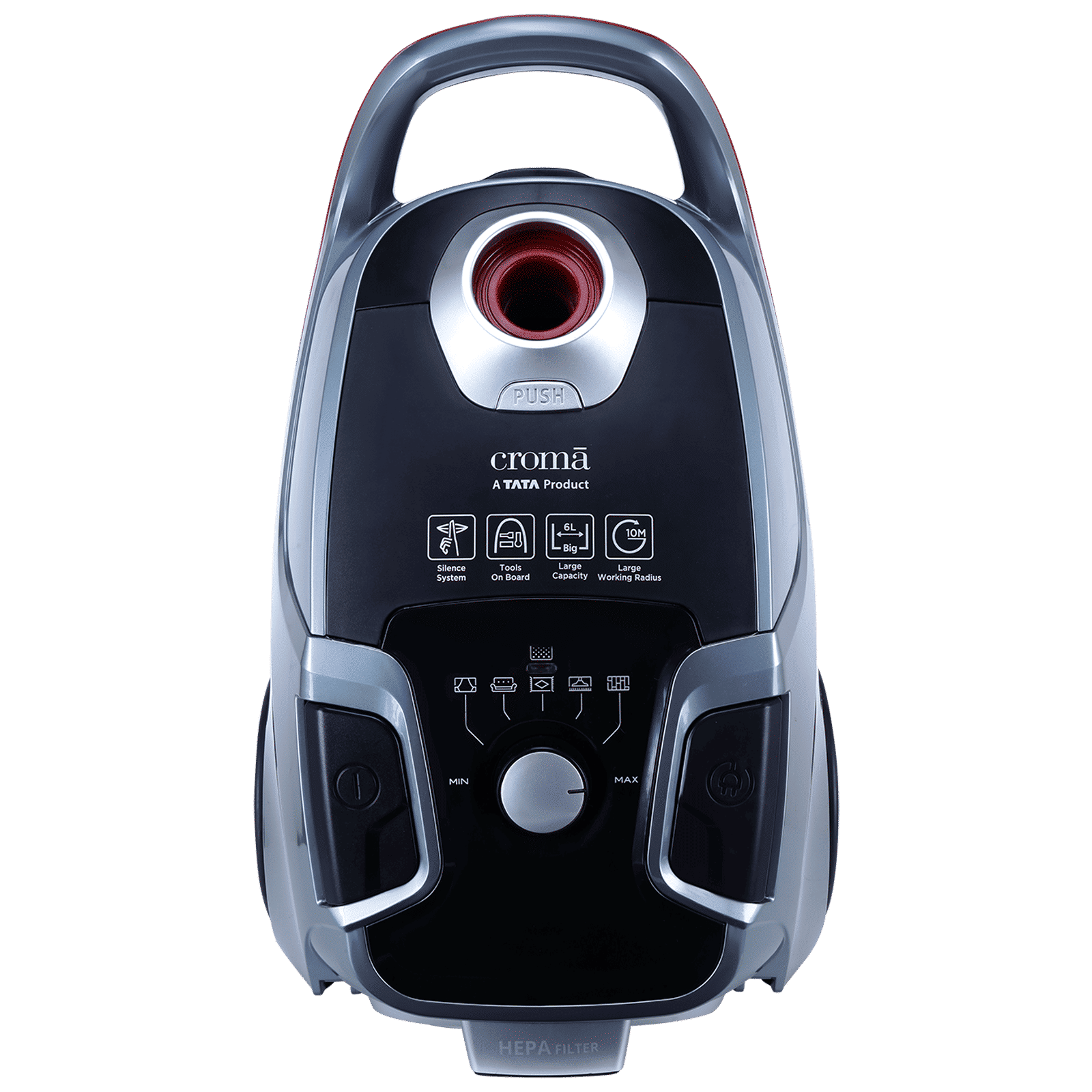 Croma 2000 W Dry Vacuum Cleaner with Hepa Filter (Bagged Dust Collection, Grey) Croma 2000 W Dry Vacuum Cleaner with Hepa Filter (Bagged Dust Collection, Grey)_3