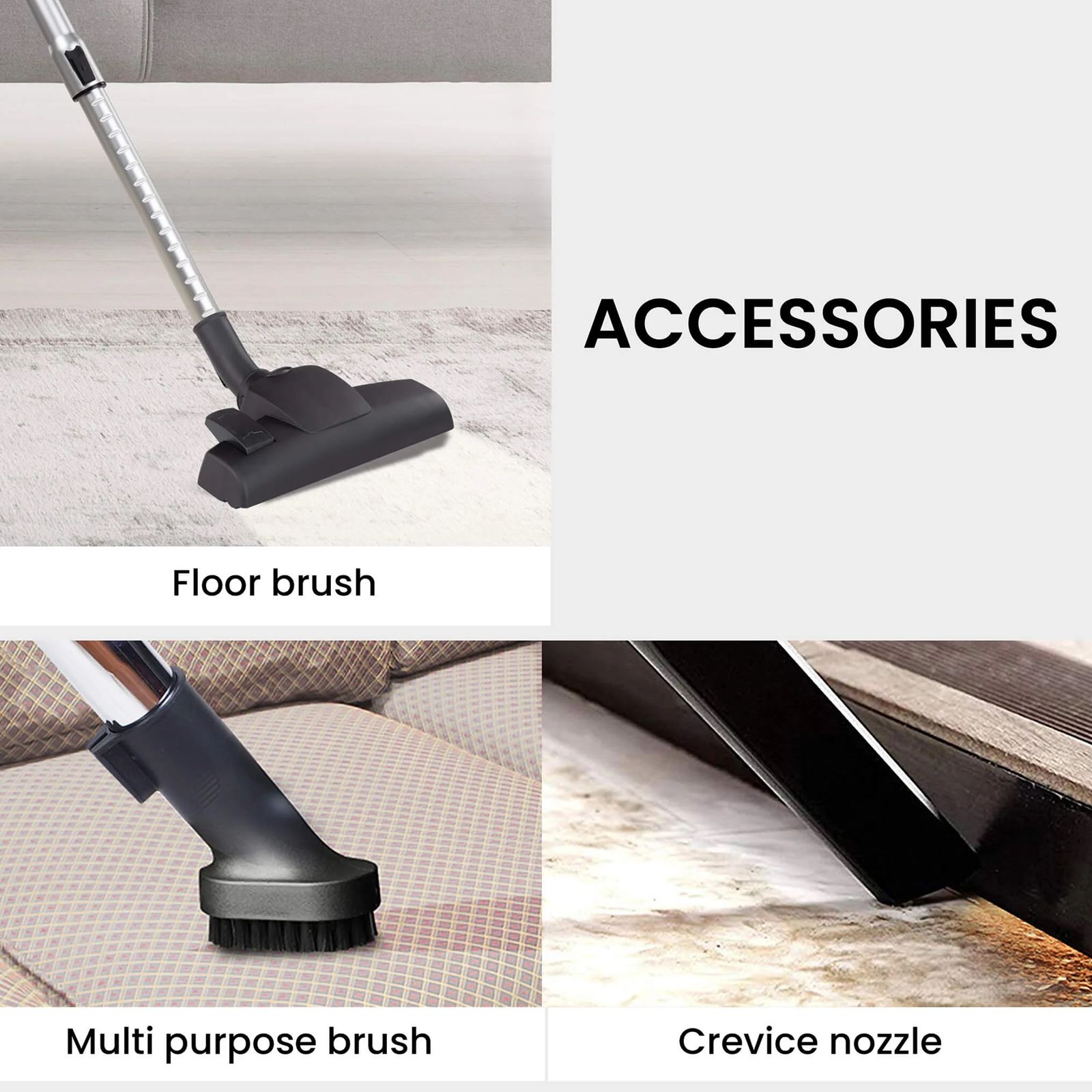 AGARO ICON 1600 Watts Dry Vacuum Cleaner (1.5 Litres Tank, 33424, Black and Red) AGARO ICON 1600 Watts Dry Vacuum Cleaner (1.5 Litres Tank, 33424, Black and Red)_6