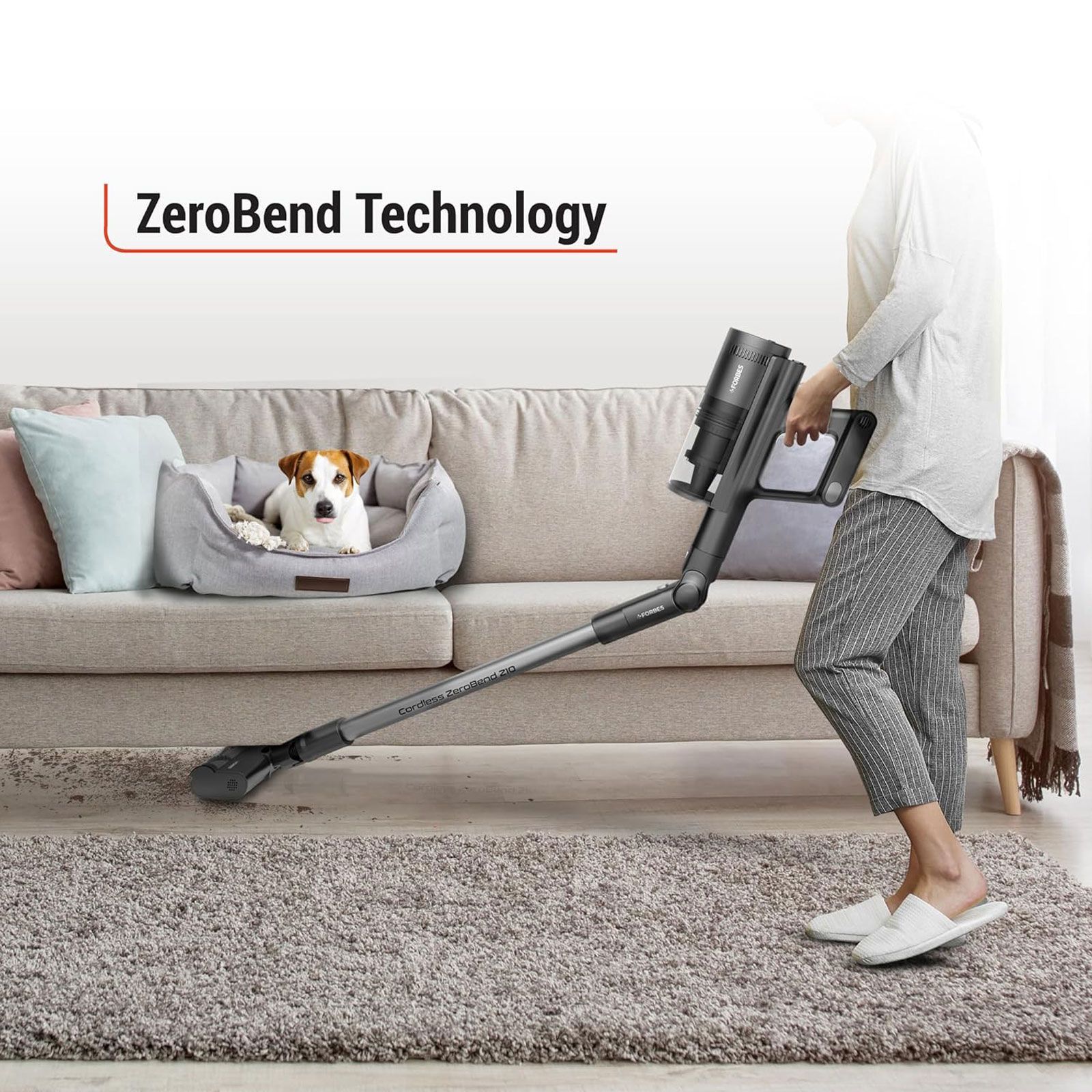 EUREKA FORBES ZeroBend Z10 350W Cordless Dry Vacuum Cleaner with Cyclonic Technology (3-in-1 Motorised Floor Brush, Silver & Dark Grey) EUREKA FORBES ZeroBend Z10 350W Cordless Dry Vacuum Cleaner with Cyclonic Technology (3-in-1 Motorised Floor Brush, Silver & Dark Grey)_7