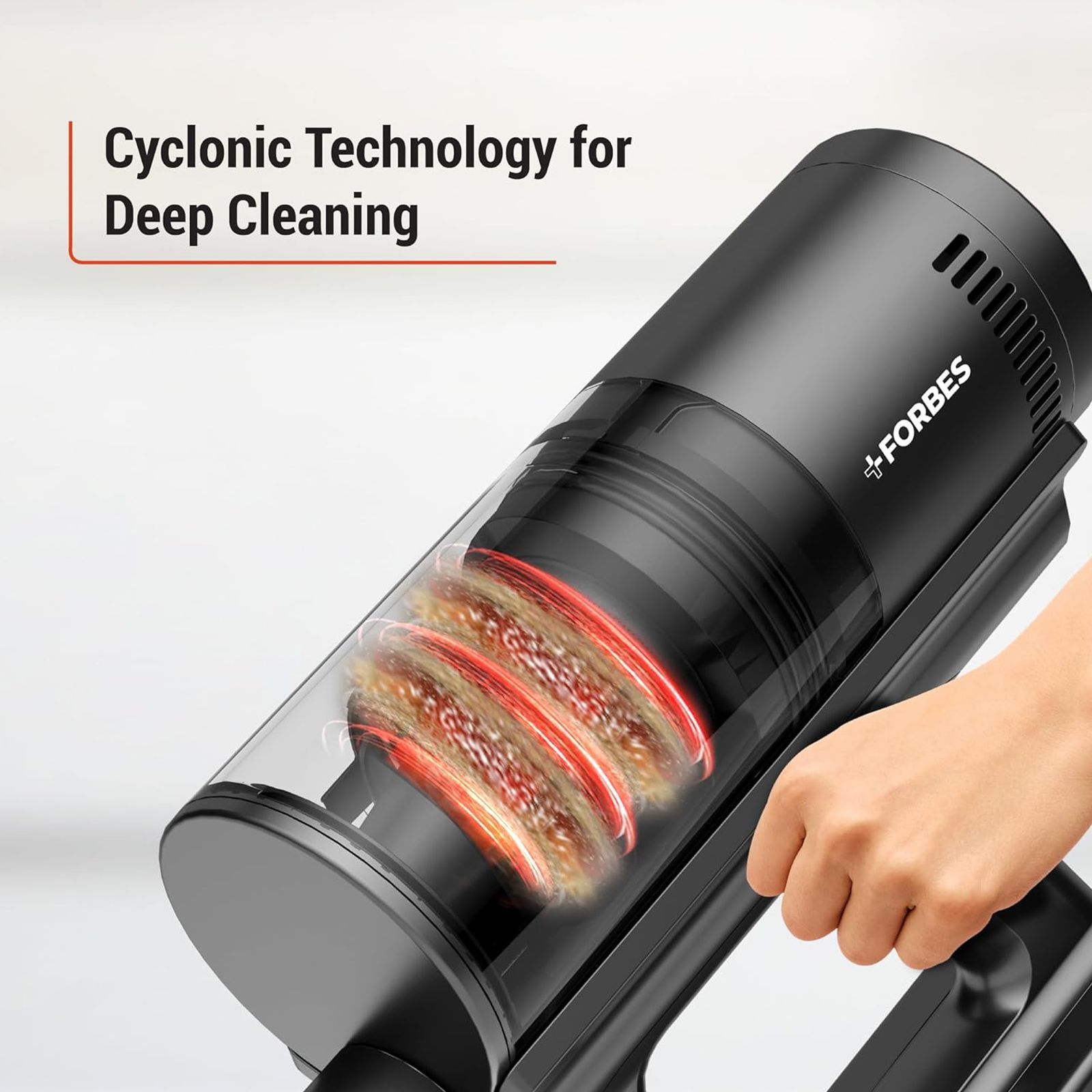 EUREKA FORBES ZeroBend Z10 350W Cordless Dry Vacuum Cleaner with Cyclonic Technology (3-in-1 Motorised Floor Brush, Silver & Dark Grey) EUREKA FORBES ZeroBend Z10 350W Cordless Dry Vacuum Cleaner with Cyclonic Technology (3-in-1 Motorised Floor Brush, Silver & Dark Grey)_4