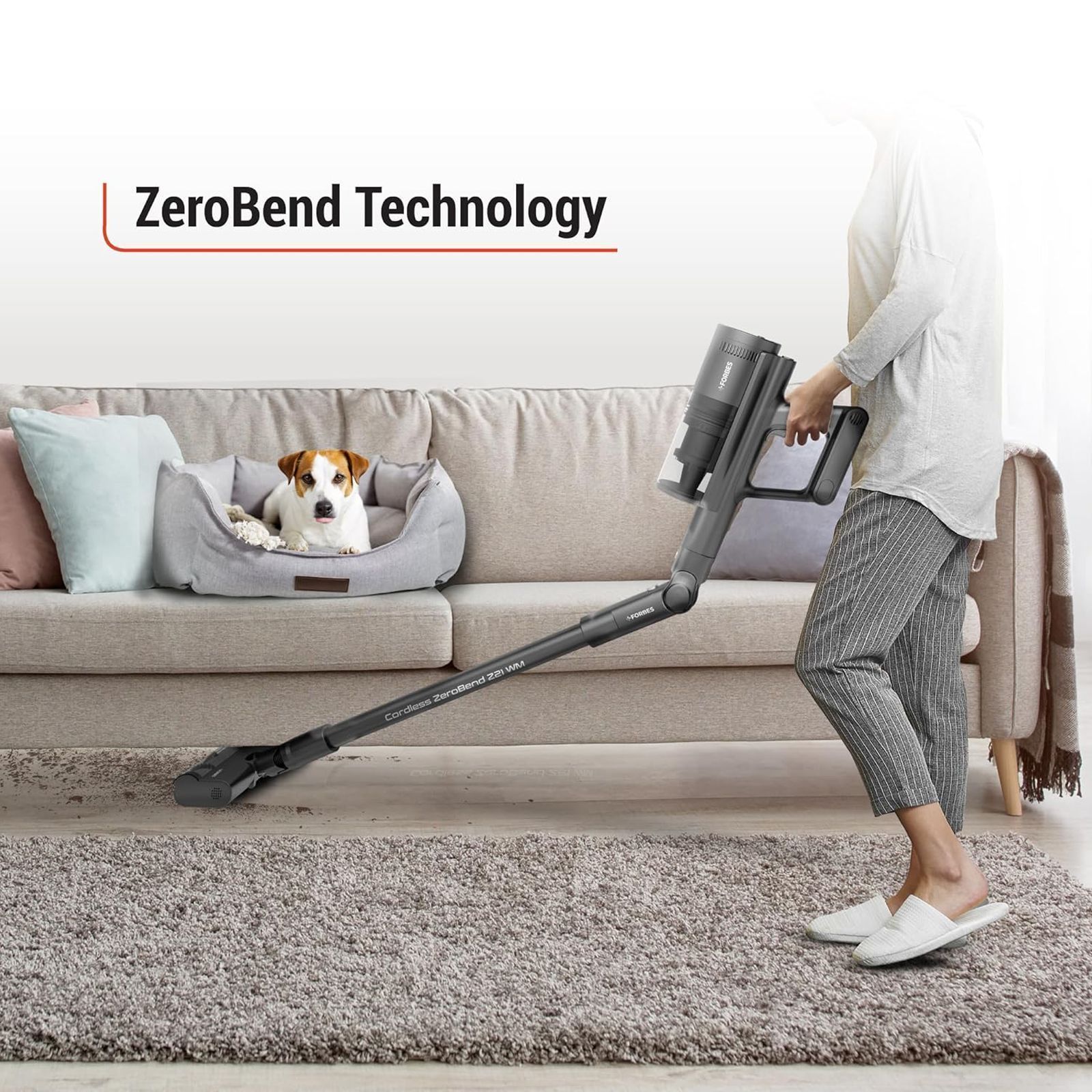 EUREKA FORBES ZeroBend Z21WM 550W Cordless Wet & Dry Vacuum Cleaner with Cyclonic Technology (3-in-1 Motorised Floor Brush, Dark Grey)_8