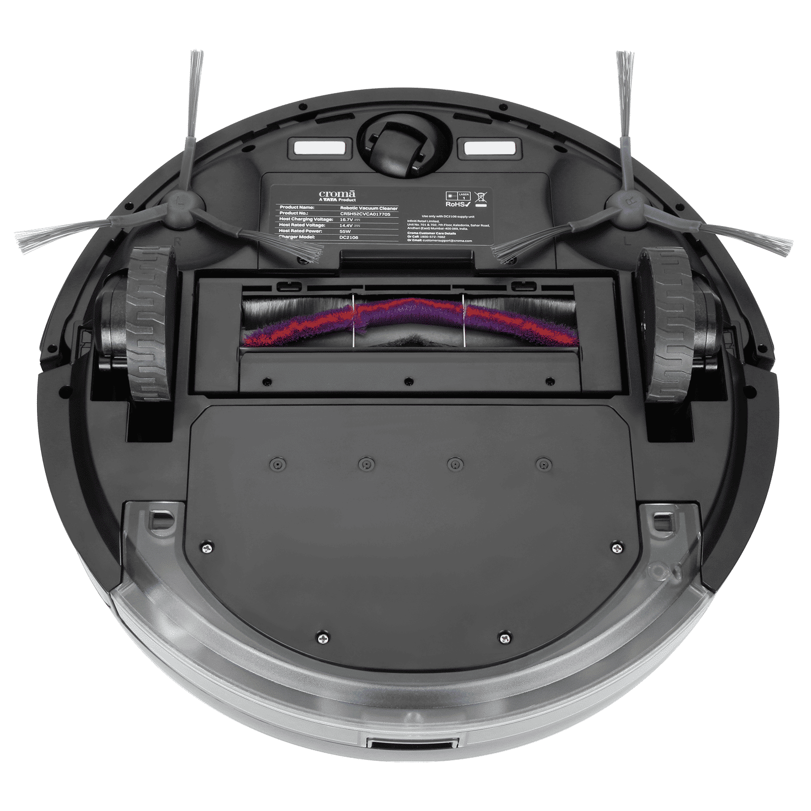 Croma AV5005 Robotic Vacuum Cleaner with 5th Gen LDS Technology (Automatic Self Charging, Black)_6