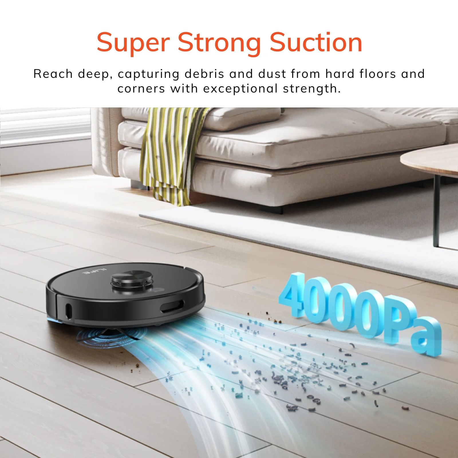 ILIFE A20 Robotic Vacuum Cleaner & Mop with Wi-Fi Connectivity (Alexa & Google Assistant, Black)_5