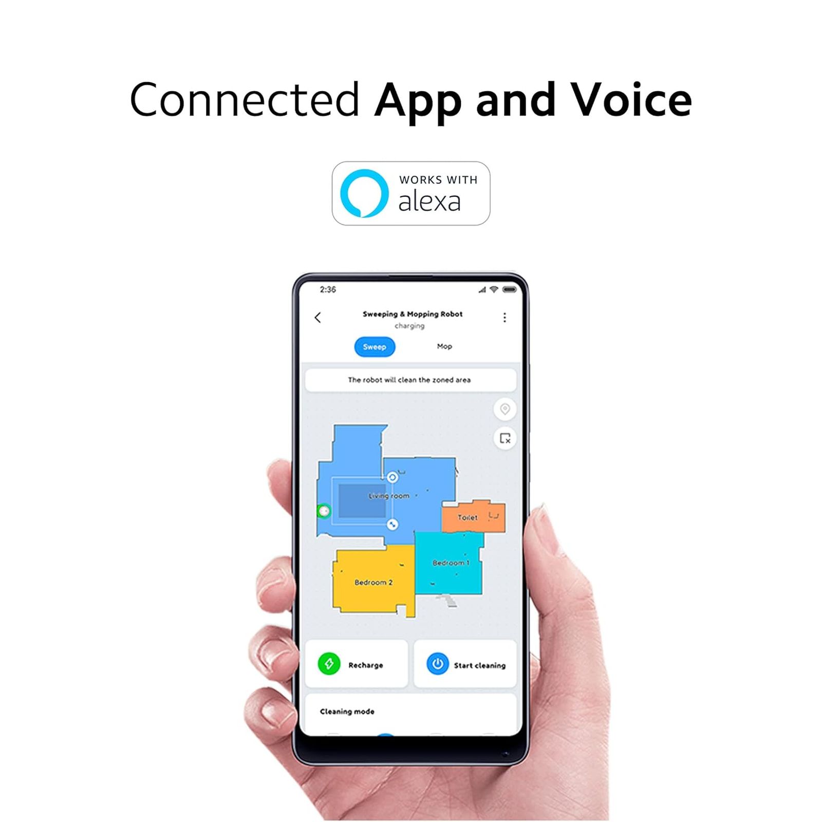 Xiaomi 2 Pro Robotic Vacuum Cleaner & Mop with Wi-Fi Connectivity (Alexa & Google Assistant, Black)_6