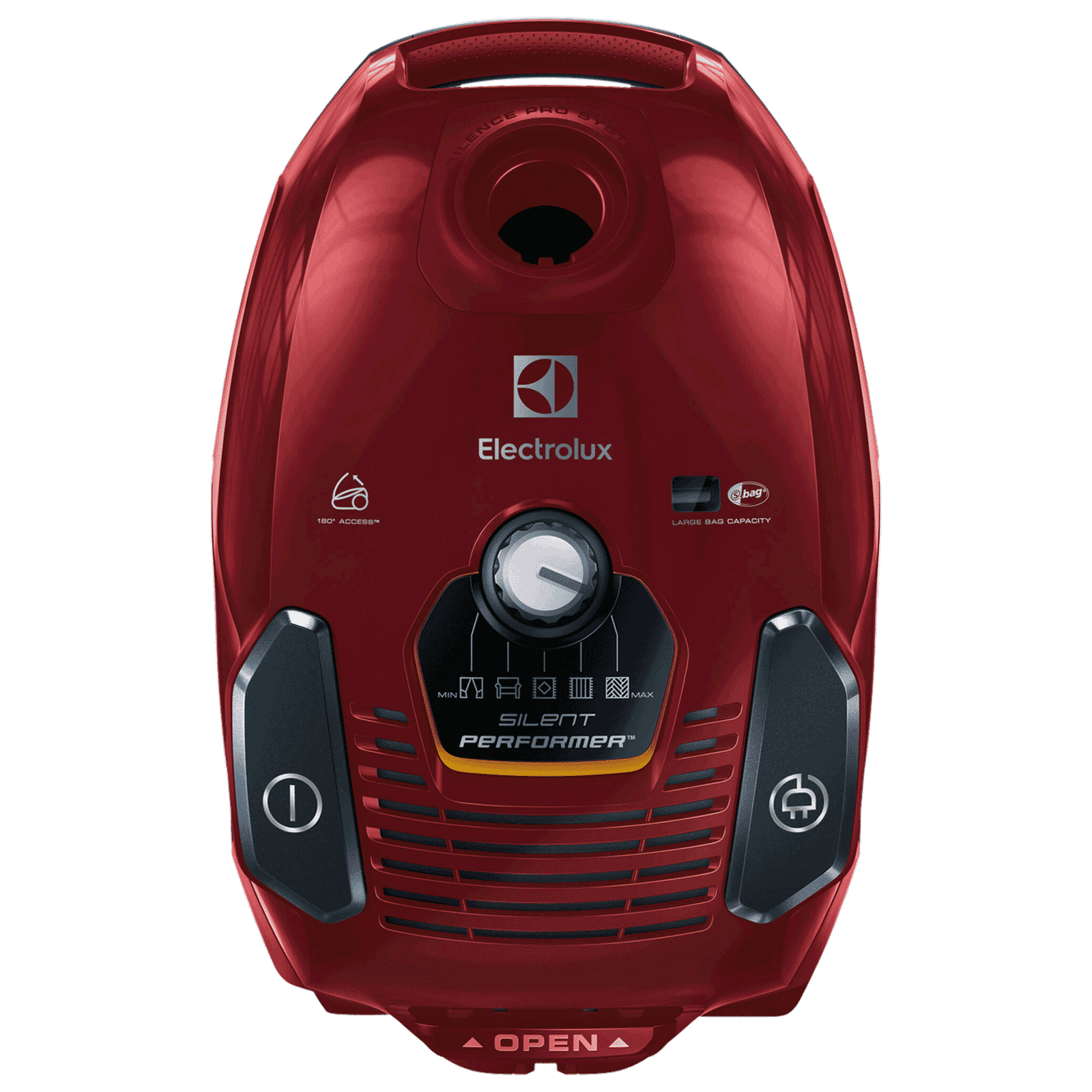 Electrolux Silent Performer 2000 W Dry Vacuum Cleaner with Washable Hygiene Filter 12 (360 Degree Motion Technology, Chilli Red)_2