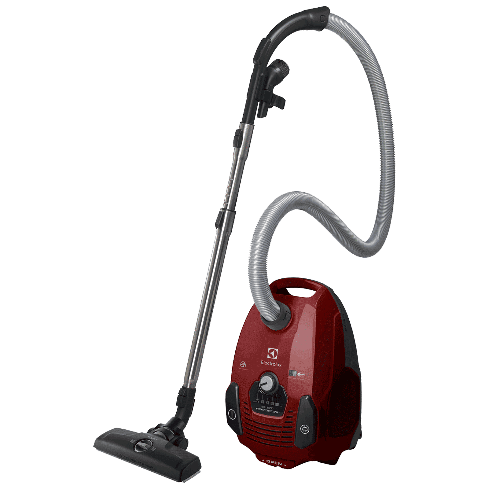 Electrolux Silent Performer 2000 W Dry Vacuum Cleaner with Washable Hygiene Filter 12 (360 Degree Motion Technology, Chilli Red)_1
