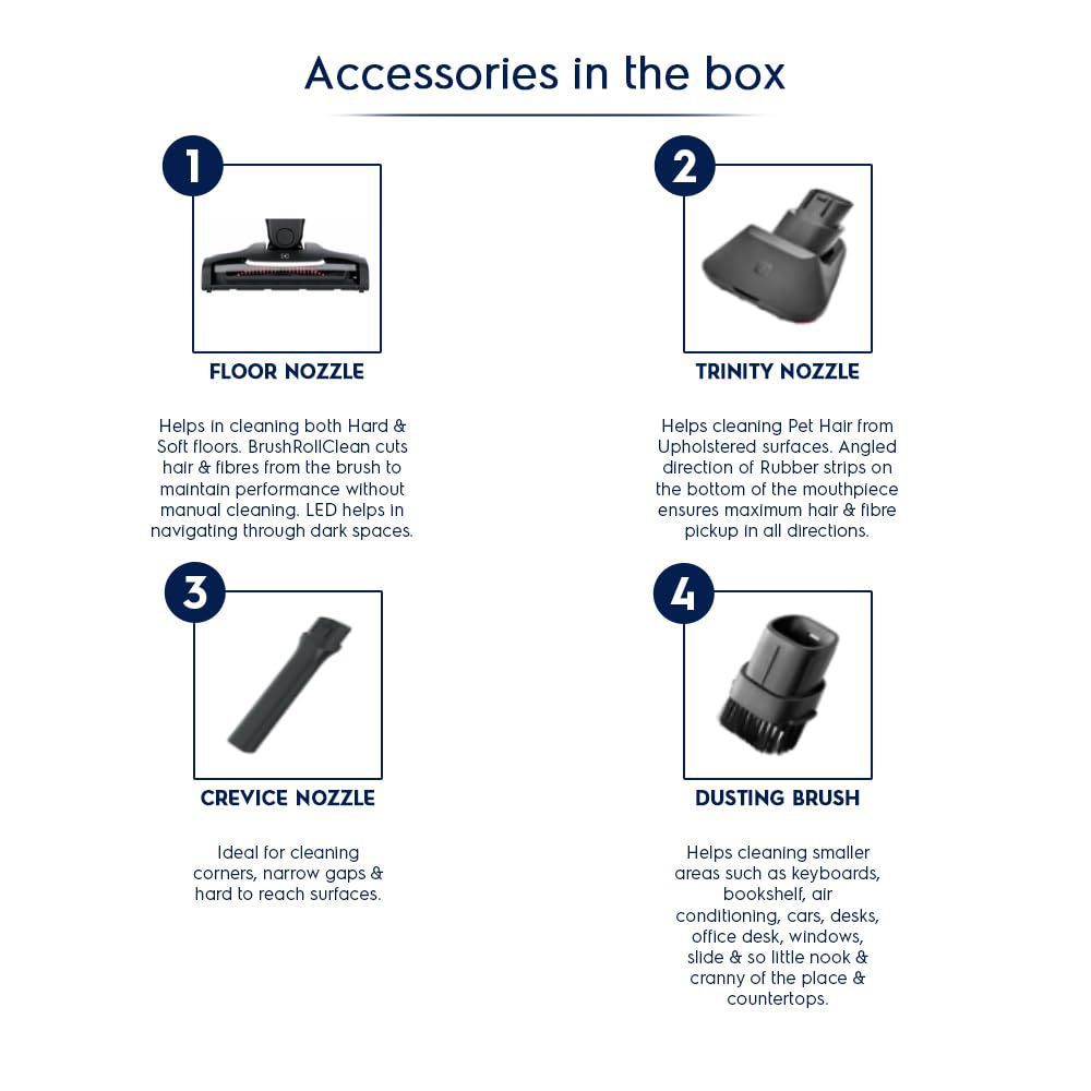 Electrolux Well Q6 130 W Cordless Dry Vacuum Cleaner with Cyclonic System (13 Minutes Runtime, Grey) Electrolux Well Q6 130 W Cordless Dry Vacuum Cleaner with Cyclonic System (13 Minutes Runtime, Grey)_11