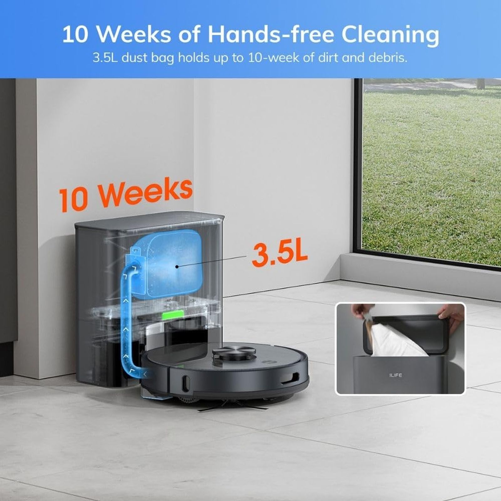 ILIFE T20s Robotic Vacuum Cleaner & Mop with Auto Recharging Station (5200 mAh Battery, Space Gray)_9