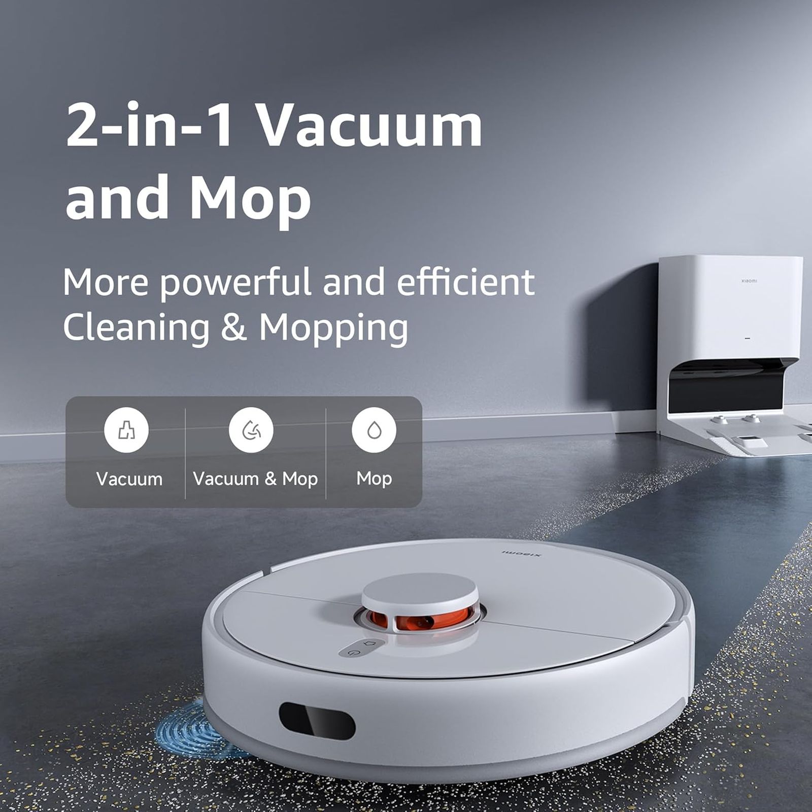 Xiaomi X10 Robotic Vacuum Cleaner & Mop with Auto Recharging Station (5200 mAh Battery, White)_7