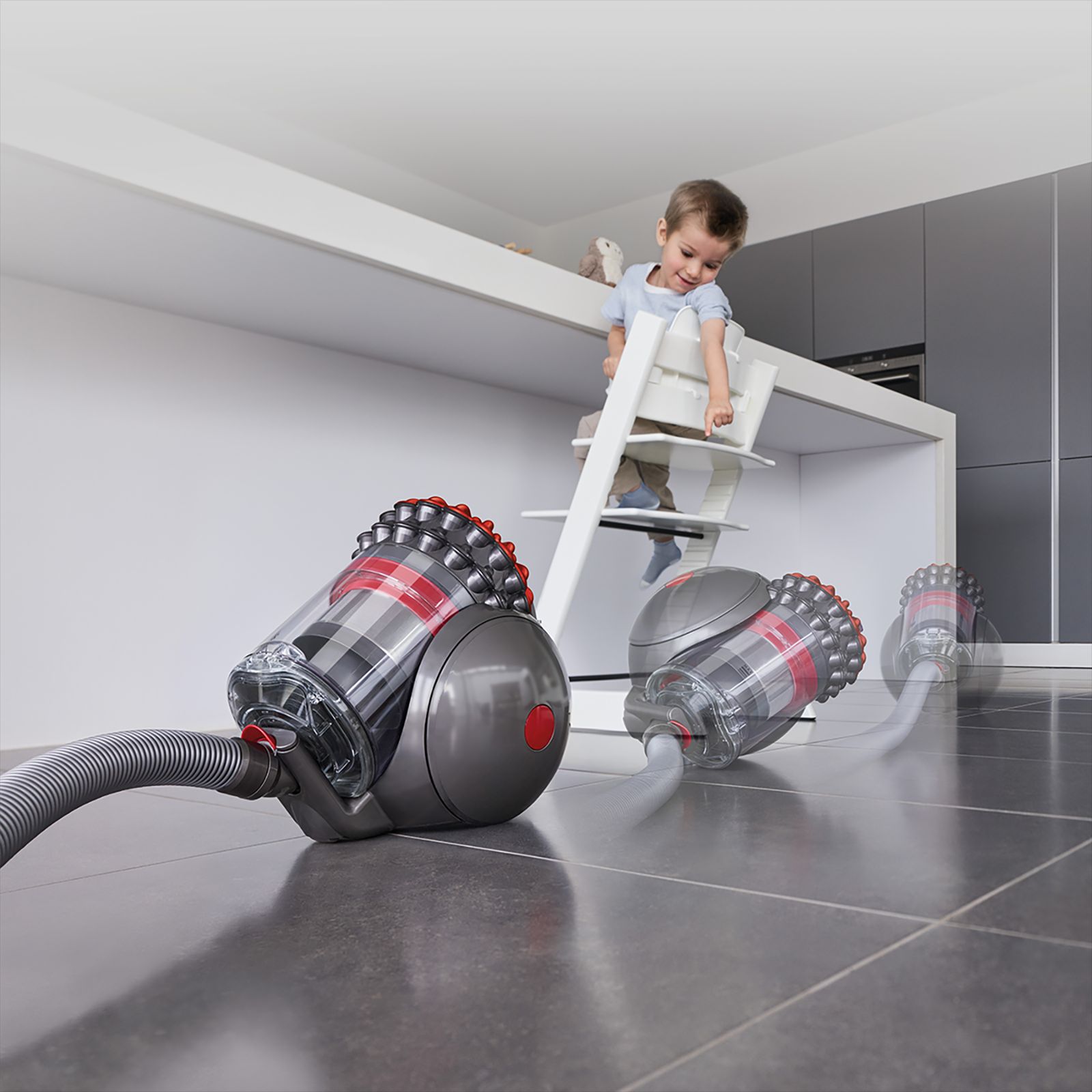 dyson Big Ball Dry Vacuum Cleaner with Radial Root Cyclone Technology (360 Degree Articulation, Silver & Red)_6