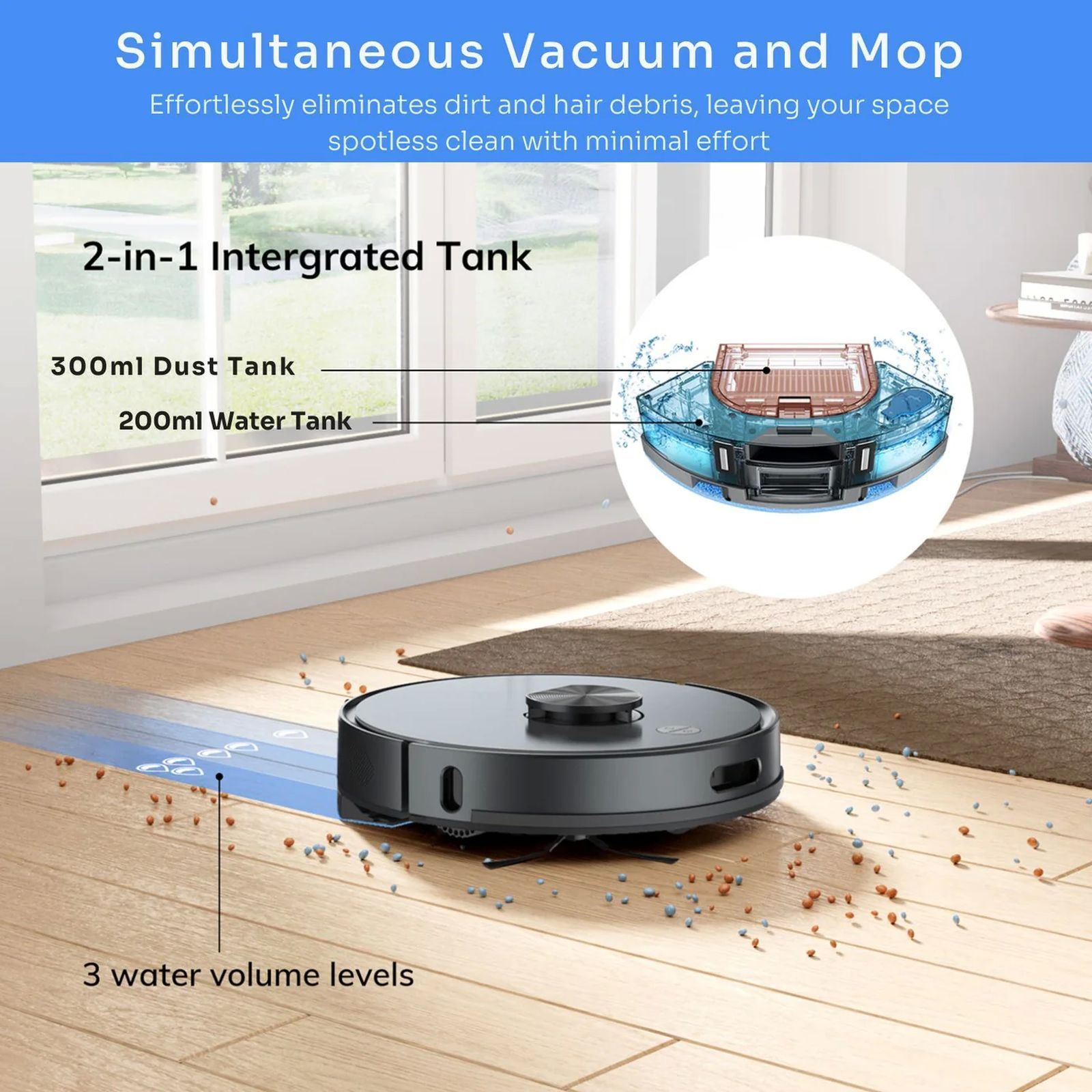 ILIFE A20 Pro Robotic Vacuum Cleaner & Mop with Wi-Fi Connectivity (Alexa & Google Assistant, Dove Gray) ILIFE A20 Pro Robotic Vacuum Cleaner & Mop with Wi-Fi Connectivity (Alexa & Google Assistant, Dove Gray)_7