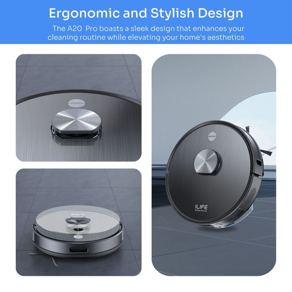 ILIFE A20 Pro Robotic Vacuum Cleaner & Mop with Wi-Fi Connectivity (Alexa & Google Assistant, Dove Gray) ILIFE A20 Pro Robotic Vacuum Cleaner & Mop with Wi-Fi Connectivity (Alexa & Google Assistant, Dove Gray)_2