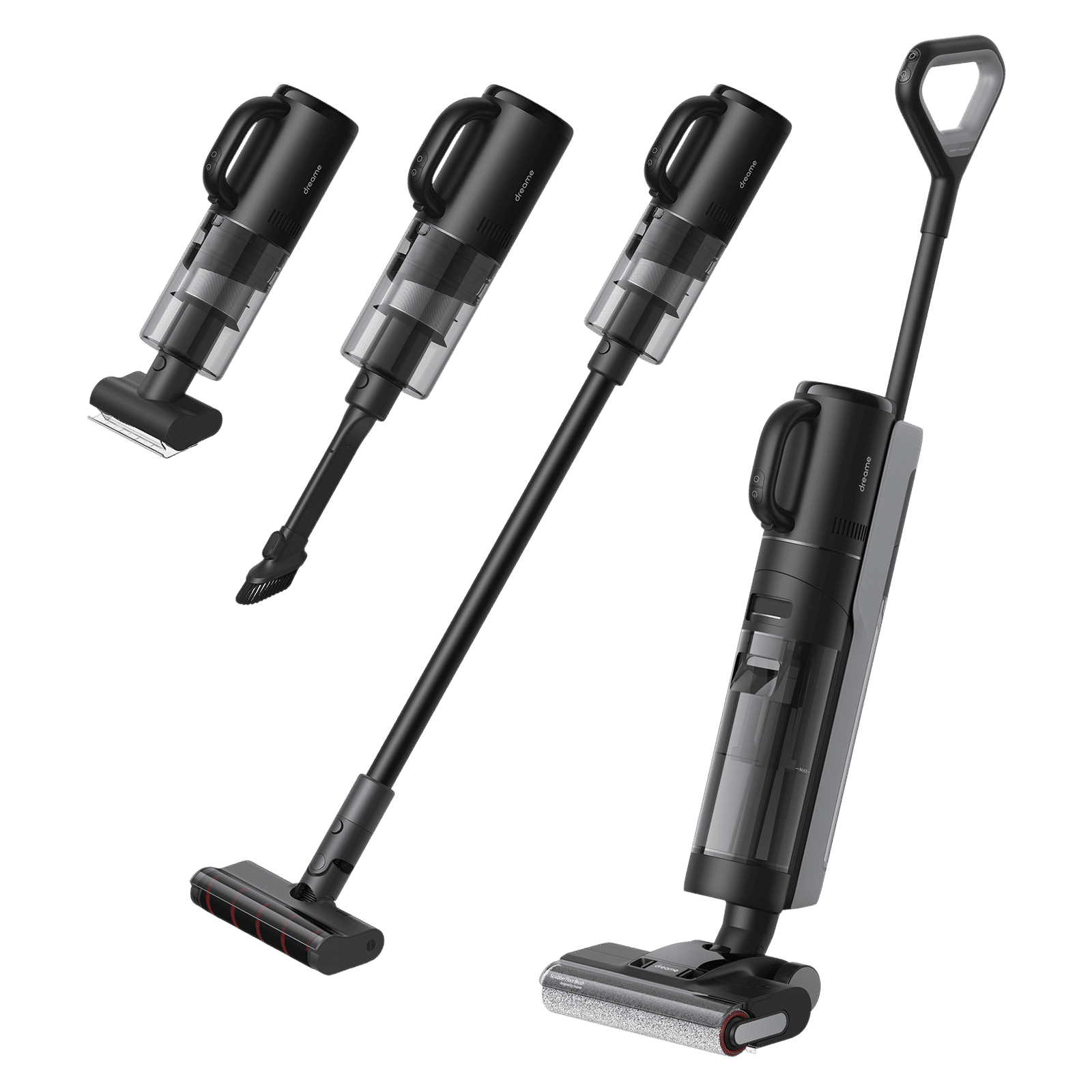 DREAME H12 Dual 300W Cordless Wet & Dry Vacuum Cleaner with 4-in-1 Combination Cleaning (LED Display, Black)_3