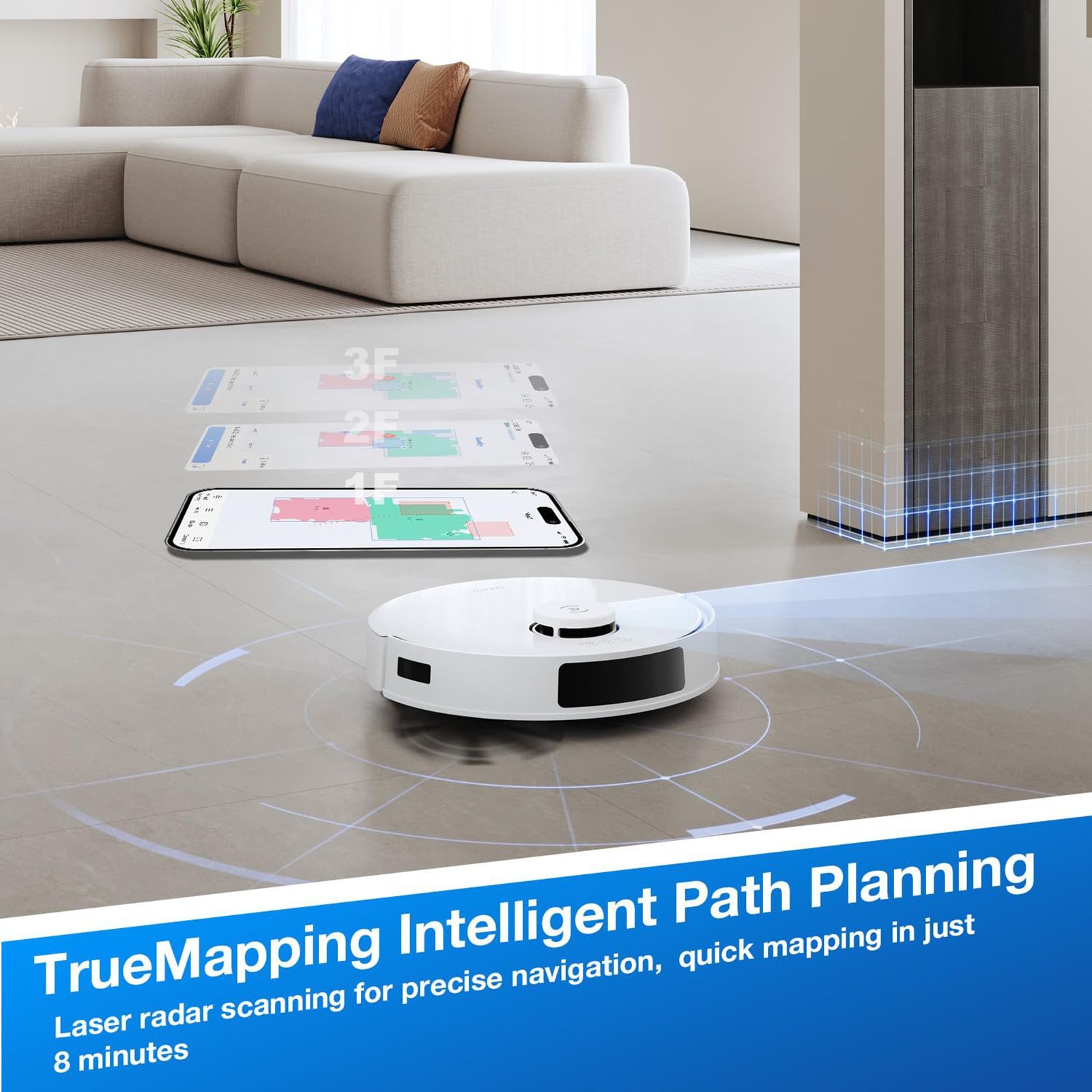 ECOVACS Deebot N20 Pro Robotic Vacuum Cleaner & Mop with ZeroTangle Anti Tangle Technology (OZMO Pro 2.0 Vibrating Mopping System, White) ECOVACS Deebot N20 Pro Robotic Vacuum Cleaner & Mop with ZeroTangle Anti Tangle Technology (OZMO Pro 2.0 Vibrating Mopping System, White)_12