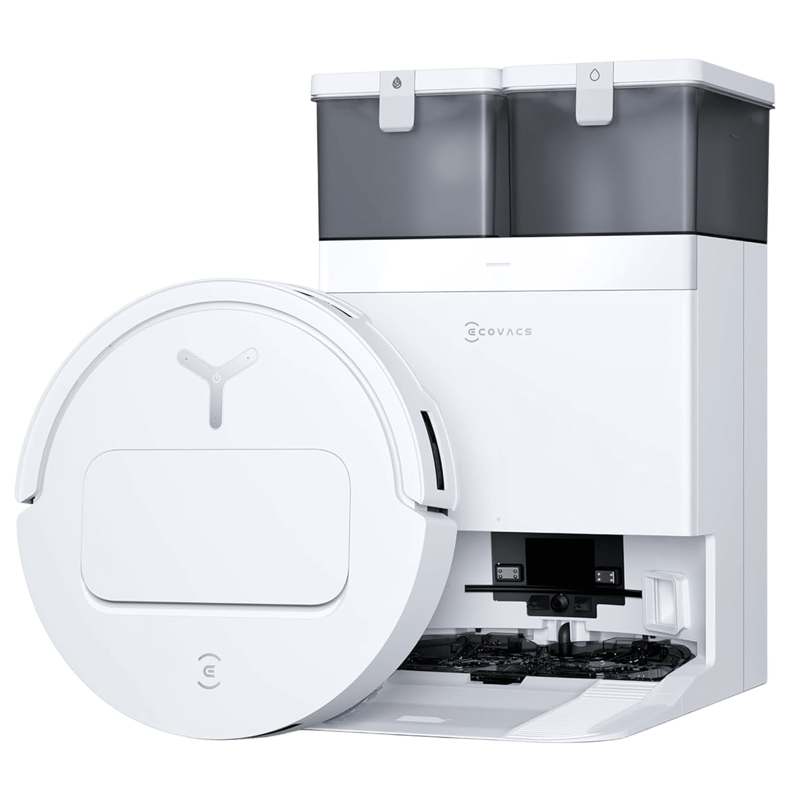 ECOVACS Deebot T50 Pro Omni Robotic Vacuum Cleaner & Mop with ZeroTangle 2.0 Technology (TruEdge 2.0, Black)_1