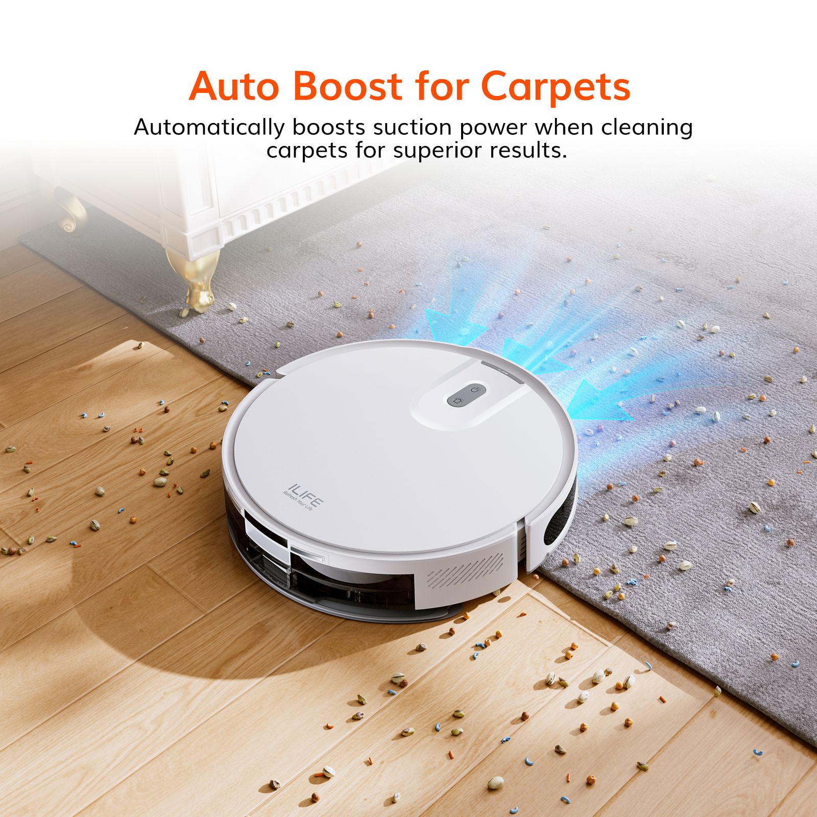 ILIFE V20 Robotic Vacuum Cleaner & Mop with Wi-Fi Connectivity (Alexa & Google Assistant, White) ILIFE V20 Robotic Vacuum Cleaner & Mop with Wi-Fi Connectivity (Alexa & Google Assistant, White)_7