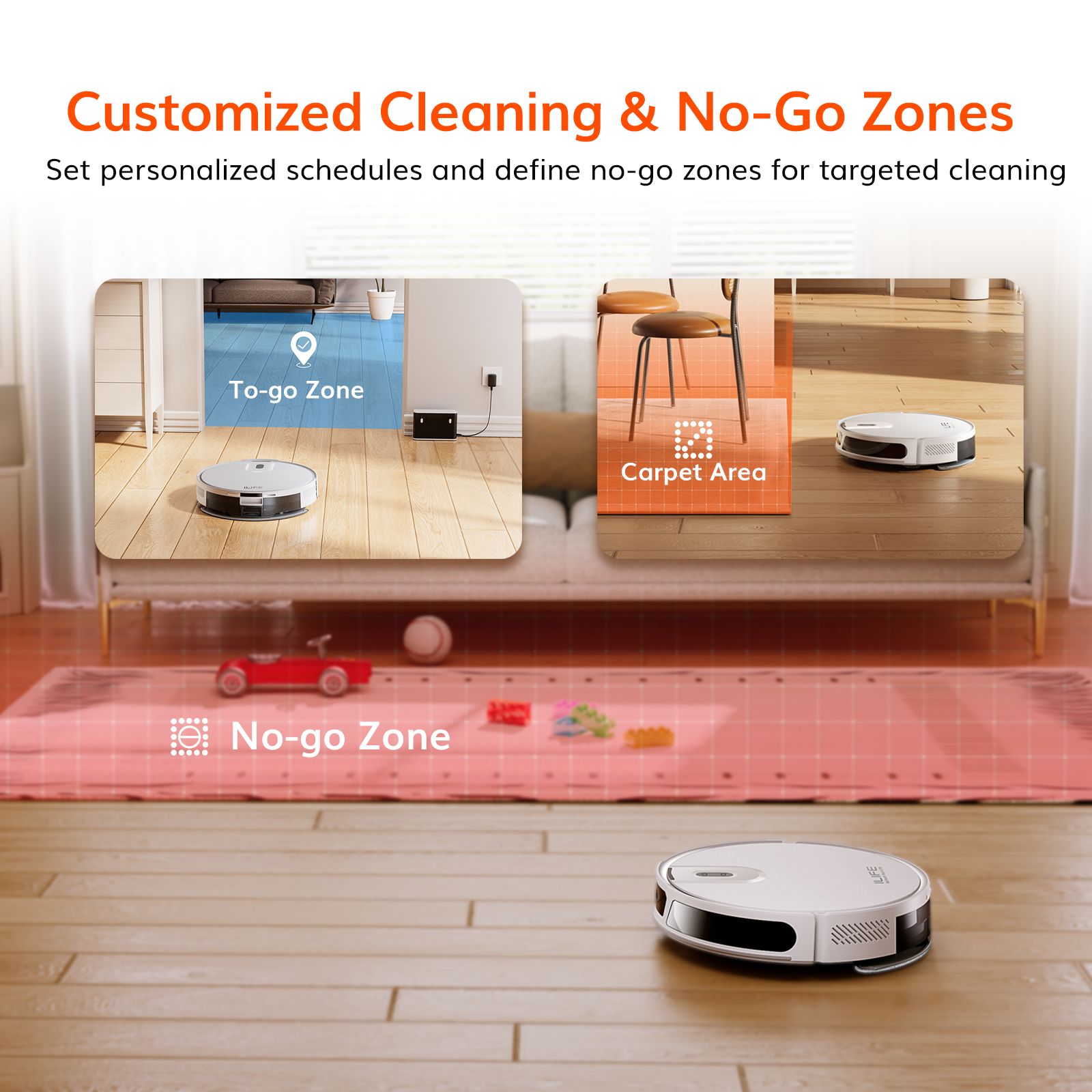 ILIFE V20 Robotic Vacuum Cleaner & Mop with Wi-Fi Connectivity (Alexa & Google Assistant, White) ILIFE V20 Robotic Vacuum Cleaner & Mop with Wi-Fi Connectivity (Alexa & Google Assistant, White)_9