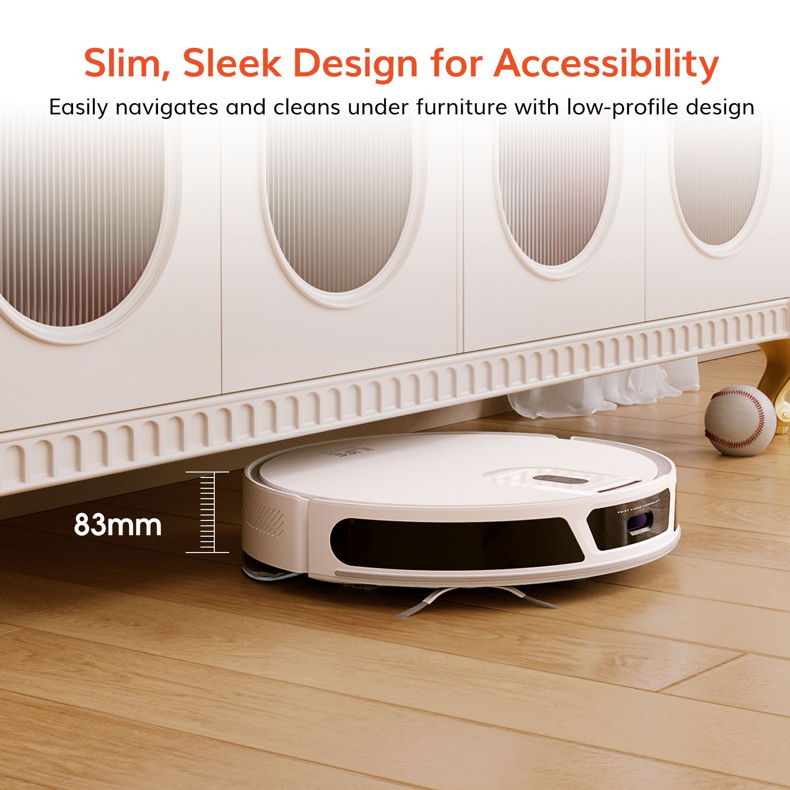 ILIFE V20 Robotic Vacuum Cleaner & Mop with Wi-Fi Connectivity (Alexa & Google Assistant, White) ILIFE V20 Robotic Vacuum Cleaner & Mop with Wi-Fi Connectivity (Alexa & Google Assistant, White)_4