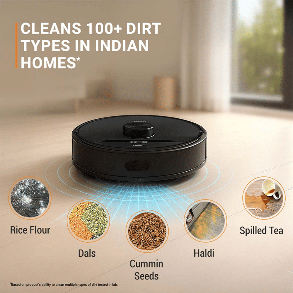 EUREKA FORBES Smartclean Pro S2 Vacuum Cleaner & Mop with Wi-Fi Connectivity (Alexa & Google Assistant Supported, Black) EUREKA FORBES Smartclean Pro S2 Vacuum Cleaner & Mop with Wi-Fi Connectivity (Alexa & Google Assistant Supported, Black)_5