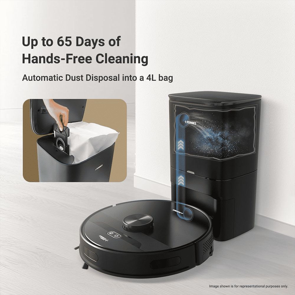 EUREKA FORBES Smartclean S2 Robotic Vacuum Cleaner & Mop with 3S Mopping Technology (AI-Powered LiDAR 3.0, Black)_9