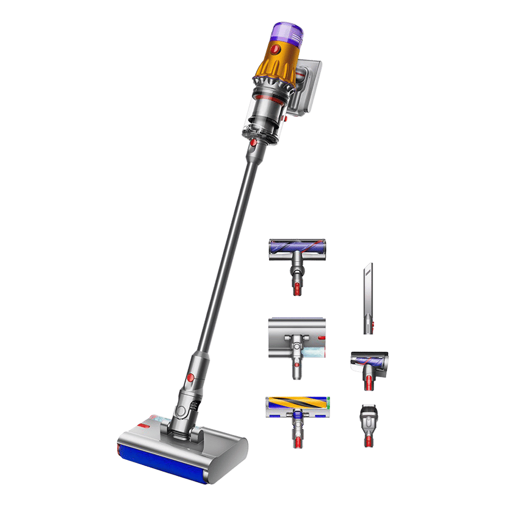 dyson V12s Detect Slim Submarine 150W Cordless Wet & Dry Vacuum Cleaner with Anti-tangle Technology (Captures Microscopic Particles, Yellow & Nickel)_1