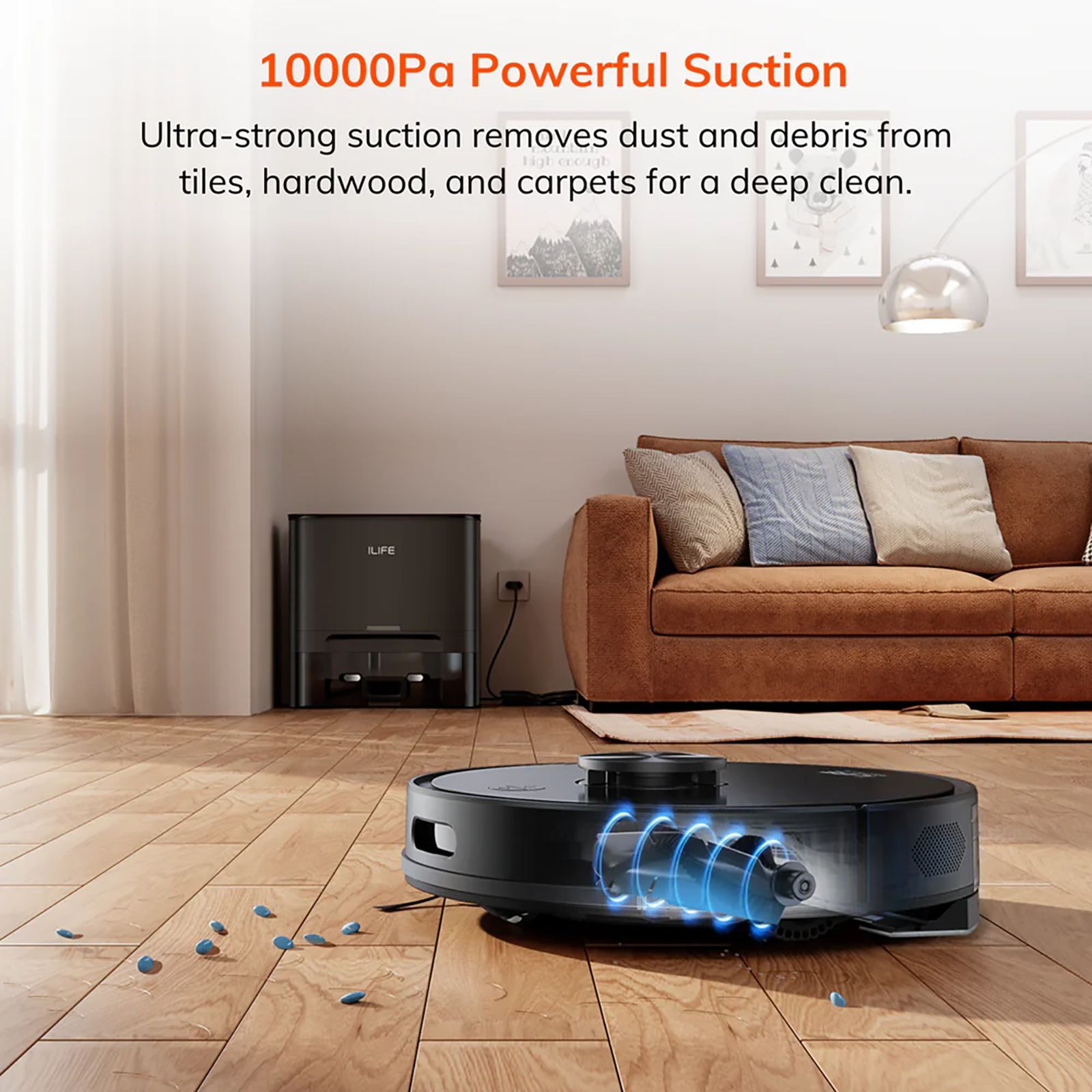 ILIFE T20s Ultra Robotic Vacuum Cleaner & Mop with Upgraded LiDAR Navigation Technology (Multi Floor Mapping, Black)_4