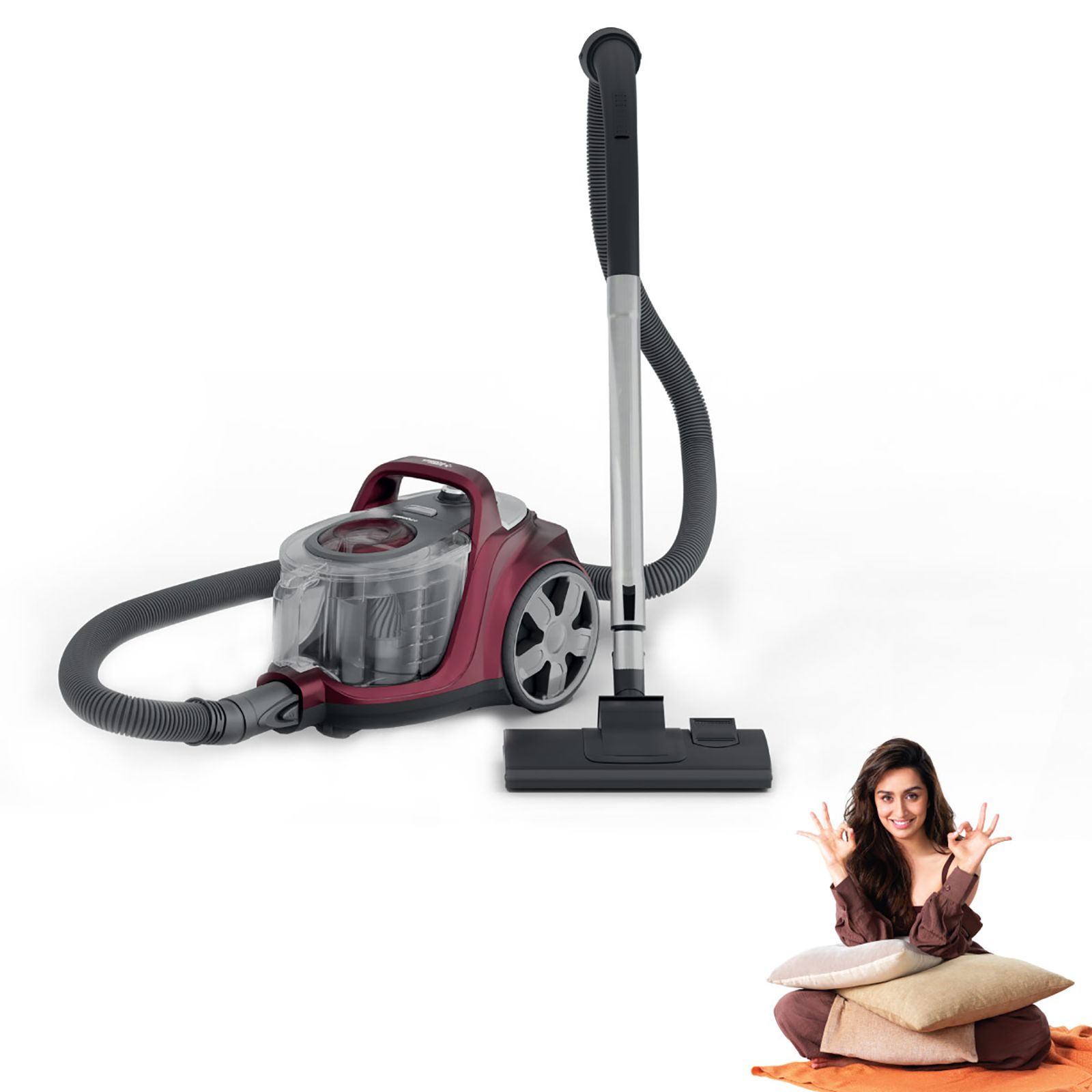 Eureka Forbes Tornado 1200W Dry Vacuum Cleaner with Cyclonic Technology (Auto Cord Winder, Purple)_2