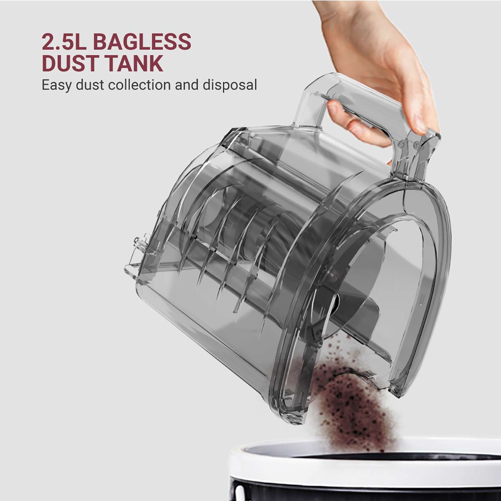 Eureka Forbes Tornado 1200W Dry Vacuum Cleaner with Cyclonic Technology (Auto Cord Winder, Purple)_5