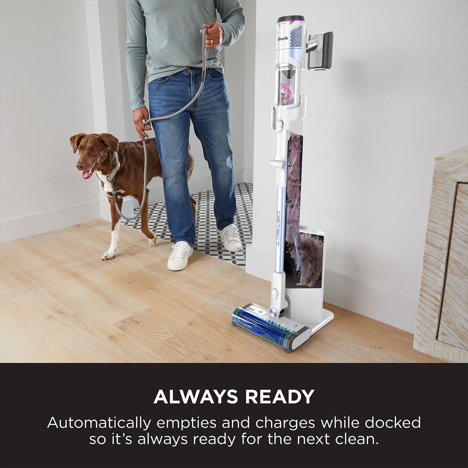 Shark Kion AED 240W Cordless Dry Vacuum Cleaner with Auto-Empty Base (Flex Wand, Cloudy Blue)_2