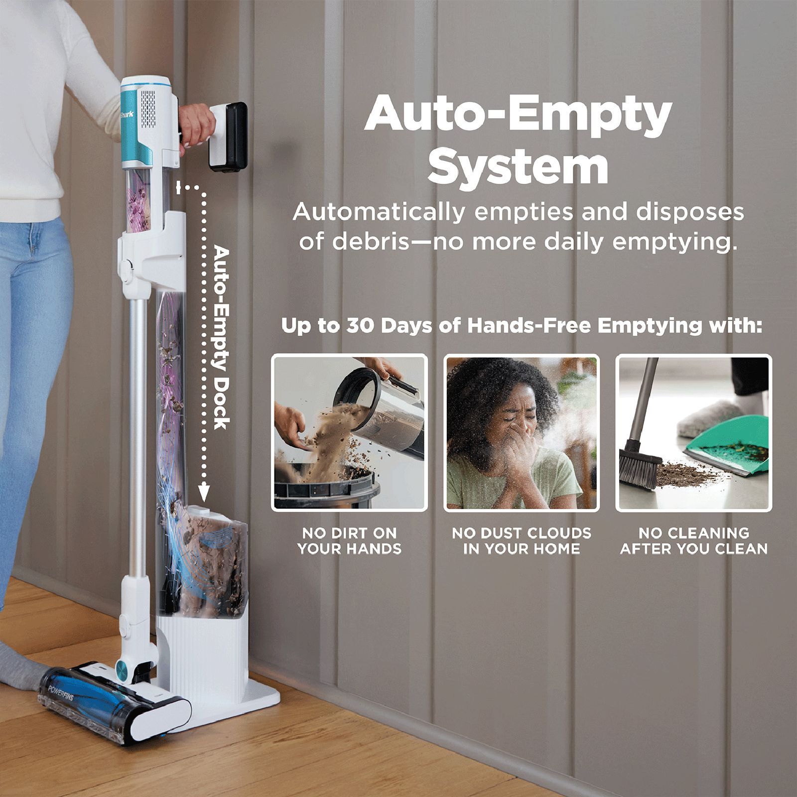 Shark PICO AED 240W Cordless Dry Vacuum Cleaner with Auto-Empty Dock (Anti-Hair Wrap Technology, Blue) Shark PICO AED 240W Cordless Dry Vacuum Cleaner with Auto-Empty Dock (Anti-Hair Wrap Technology, Blue)_3