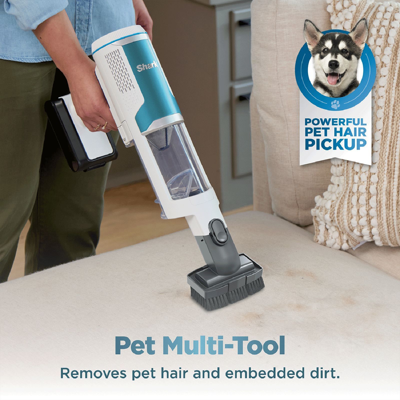 Shark PICO AED 240W Cordless Dry Vacuum Cleaner with Auto-Empty Dock (Anti-Hair Wrap Technology, Blue) Shark PICO AED 240W Cordless Dry Vacuum Cleaner with Auto-Empty Dock (Anti-Hair Wrap Technology, Blue)_8