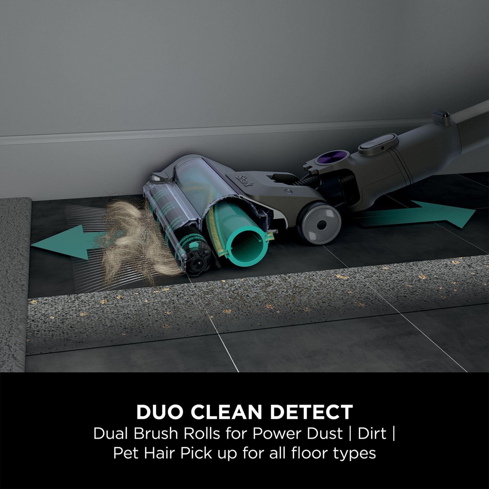Shark Primus AED 380W Cordless Dry Vacuum Cleaner with Auto-Empty System (MultiFLEX Wand, Gray & Gold)_4