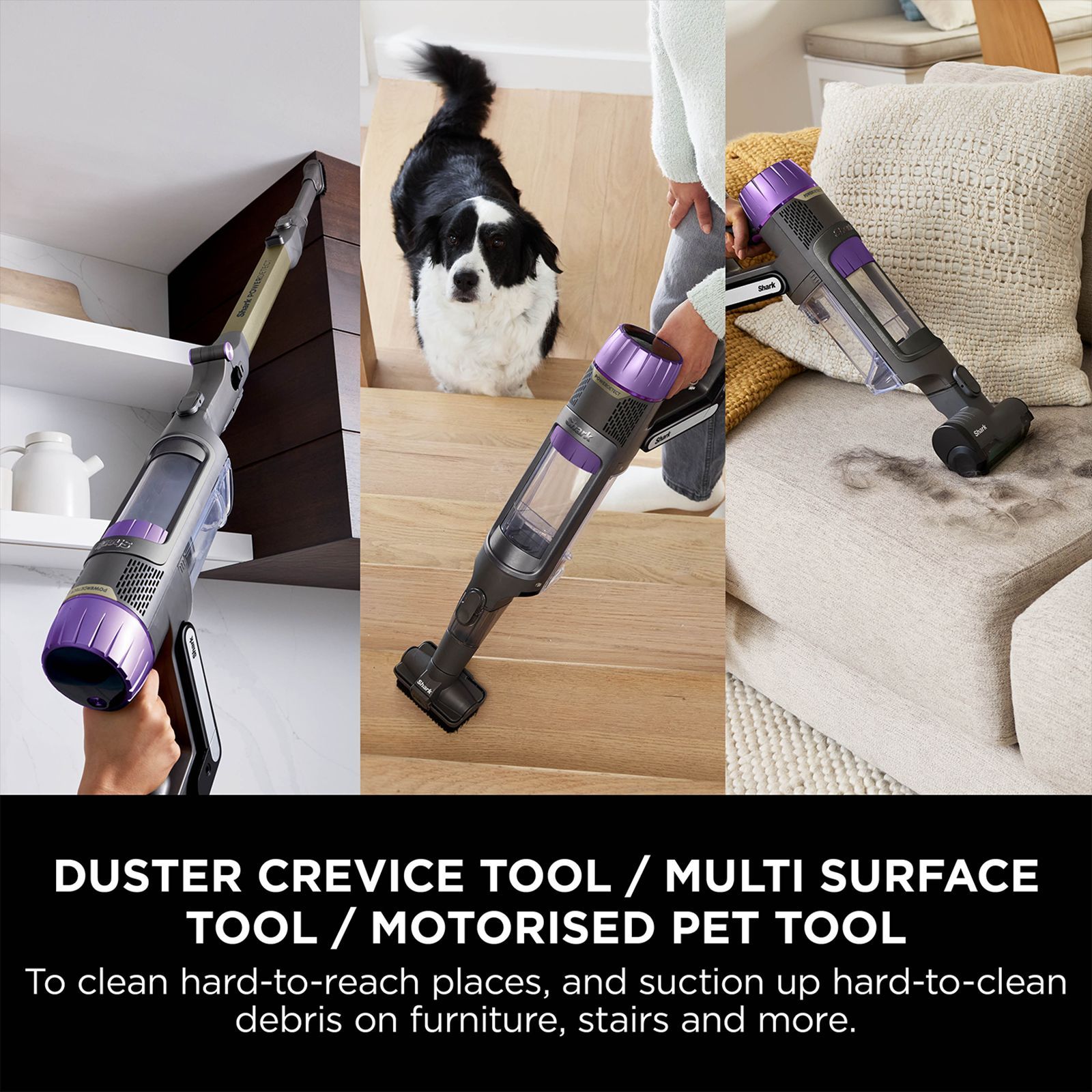 Shark Primus AED 380W Cordless Dry Vacuum Cleaner with Auto-Empty System (MultiFLEX Wand, Gray & Gold)_8