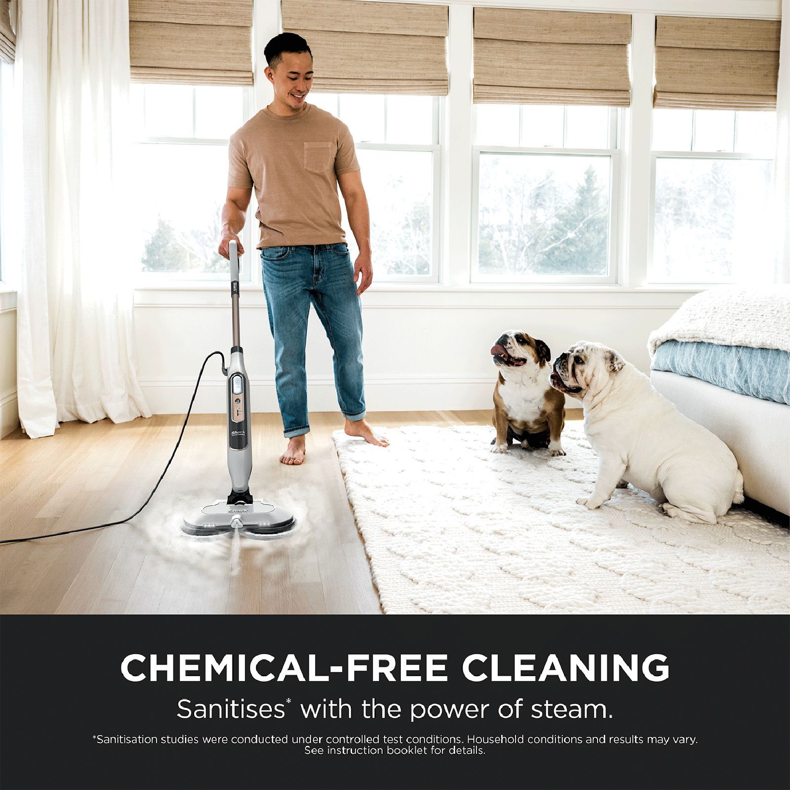 Shark Steam Scrubber Wet & Dry Vacuum Cleaner with Rotating Power Pads (Steam Blaster Technology, Grey)_10