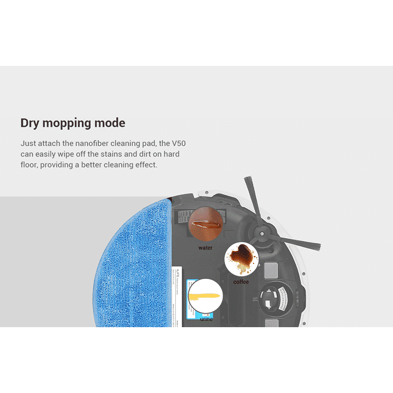 ILIFE V50 Robot Vacuum Cleaner with Dry Mopping (DW-GIEL-WE9Q, Light Gold)_12