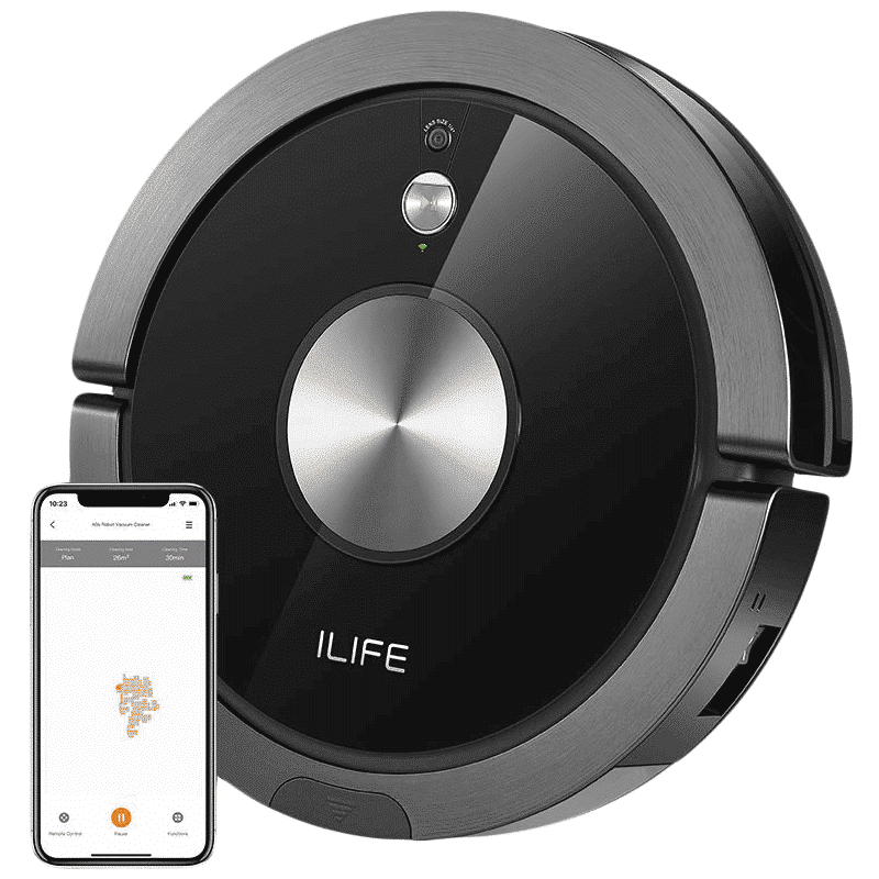 ILIFE A9s 26 Watts Robotic Vacuum Cleaner (0.45 Litres Tank, B07RM3SQB4, Black) ILIFE A9s 26 Watts Robotic Vacuum Cleaner (0.45 Litres Tank, B07RM3SQB4, Black)_1