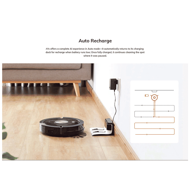 ILIFE A9s 26 Watts Robotic Vacuum Cleaner (0.45 Litres Tank, B07RM3SQB4, Black) ILIFE A9s 26 Watts Robotic Vacuum Cleaner (0.45 Litres Tank, B07RM3SQB4, Black)_4