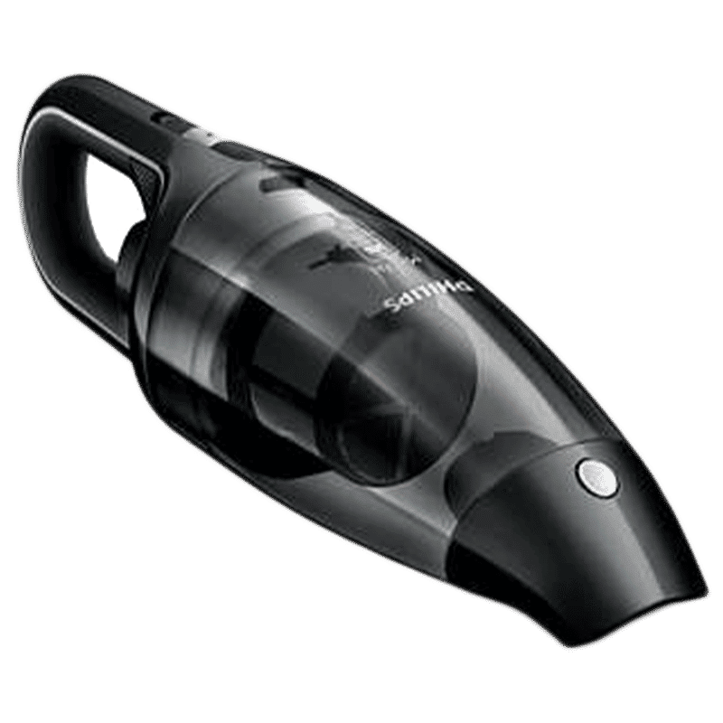 PHILIPS MiniVac 120 Watts Car Vacuum Cleaner (0.5 Litres Tank, FC6141/01, Deep Black/Silver) PHILIPS MiniVac 120 Watts Car Vacuum Cleaner (0.5 Litres Tank, FC6141/01, Deep Black/Silver)_1