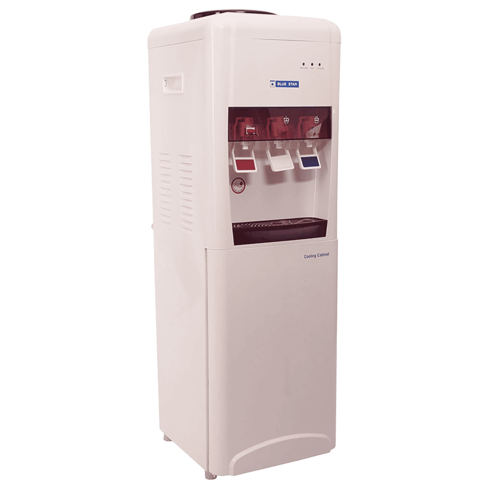 Blue Star H Series Hot, Cold & Normal Top Load Water Dispenser with Cooling Cabinet (White/Coffee)_1